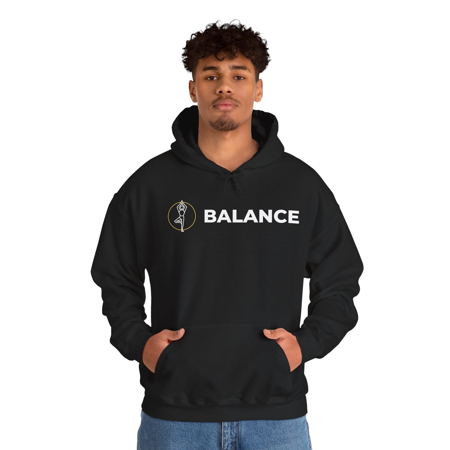Vrksasana Balance Hoodie – Yoga-Inspired Mindfulness Streetwear