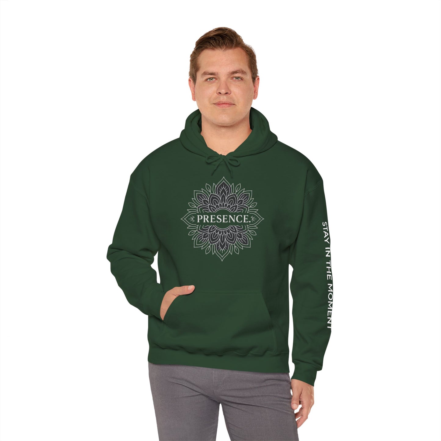 Presence Hoodie – Mindfulness Mandala Streetwear