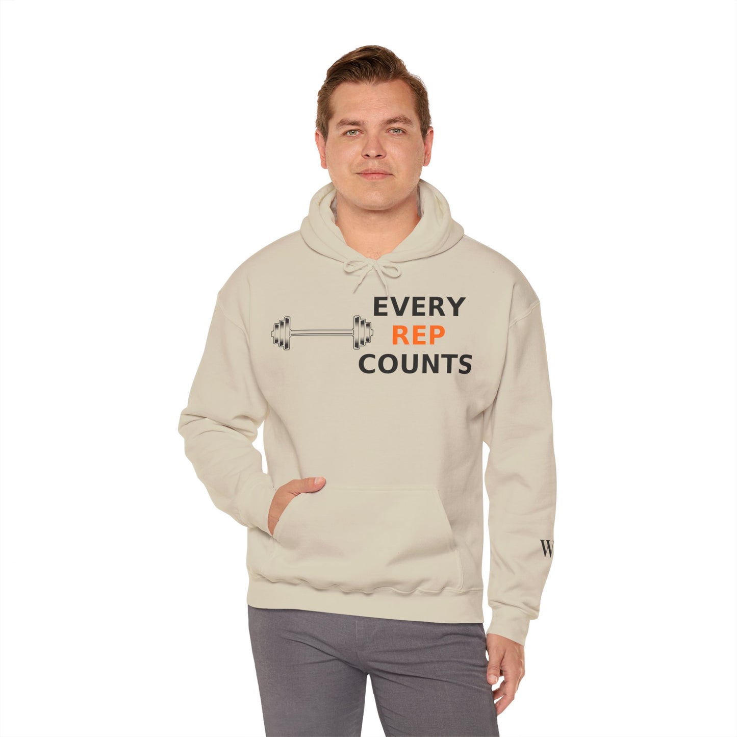 Every Rep Counts Hoodie – Motivational Gym Streetwear