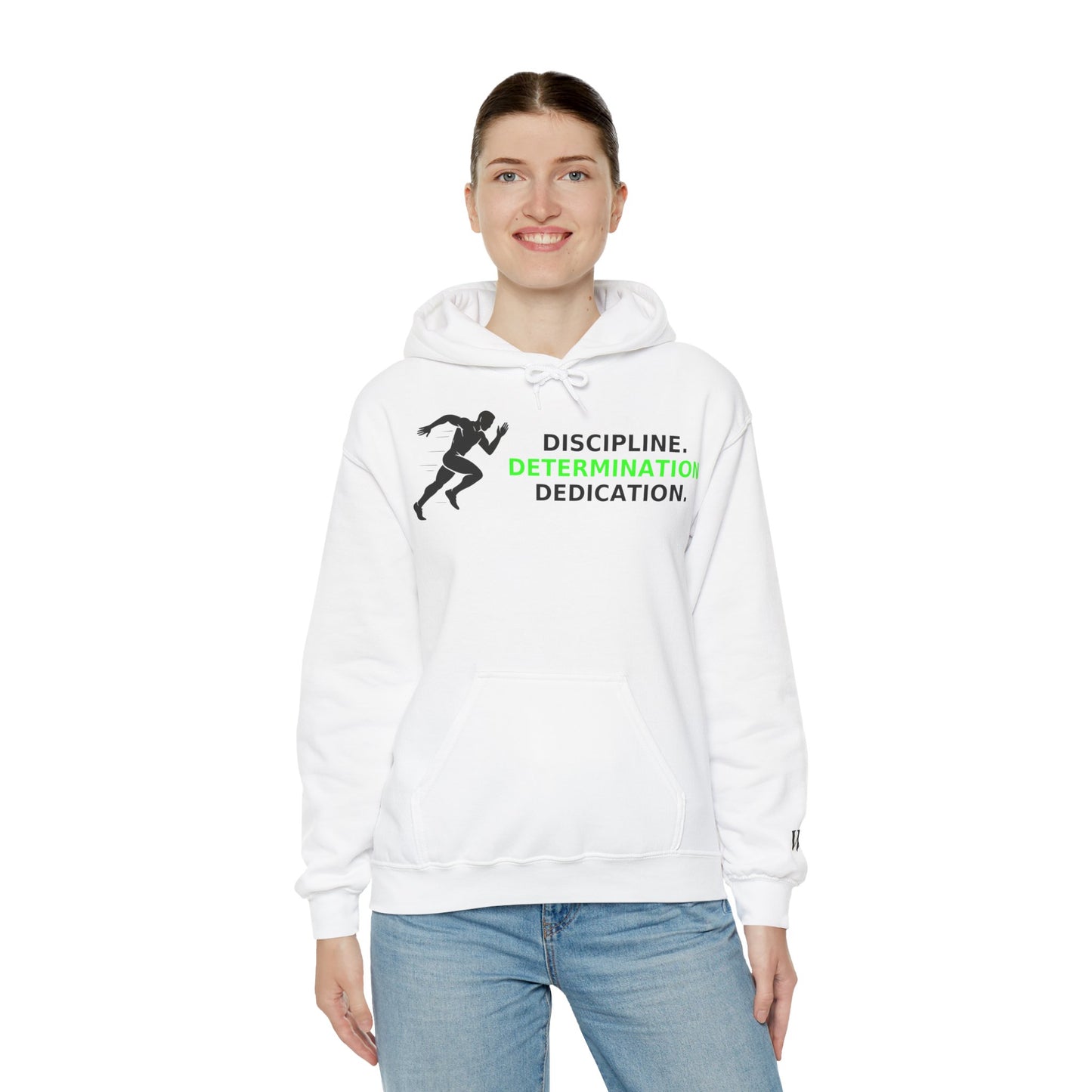 Discipline Determination Dedication Hoodie – Motivational Gym Streetwear