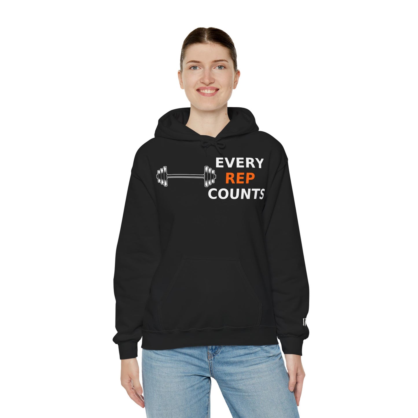 Every Rep Counts Hoodie – Motivational Gym Streetwear