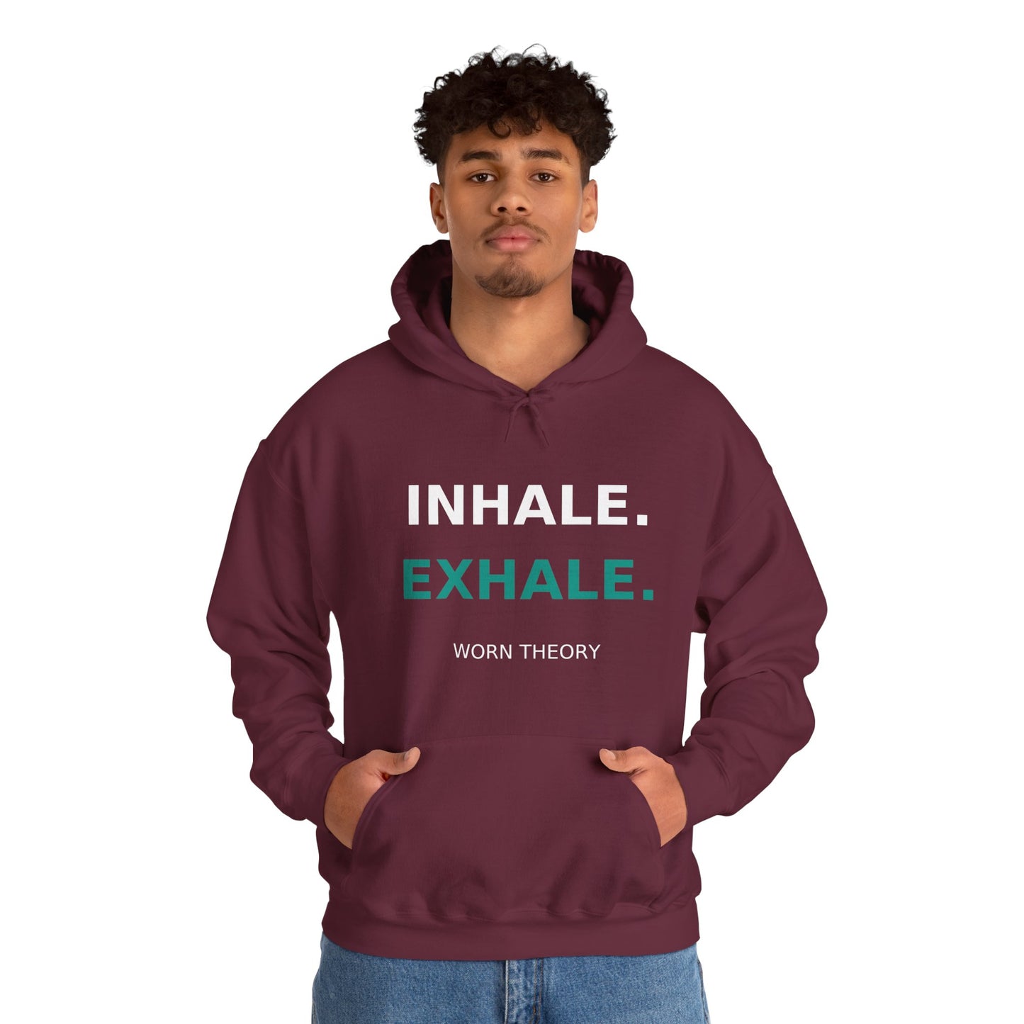 INHALE EXHALE Hoodie – Mindfulness Streetwear for Calm and Balance