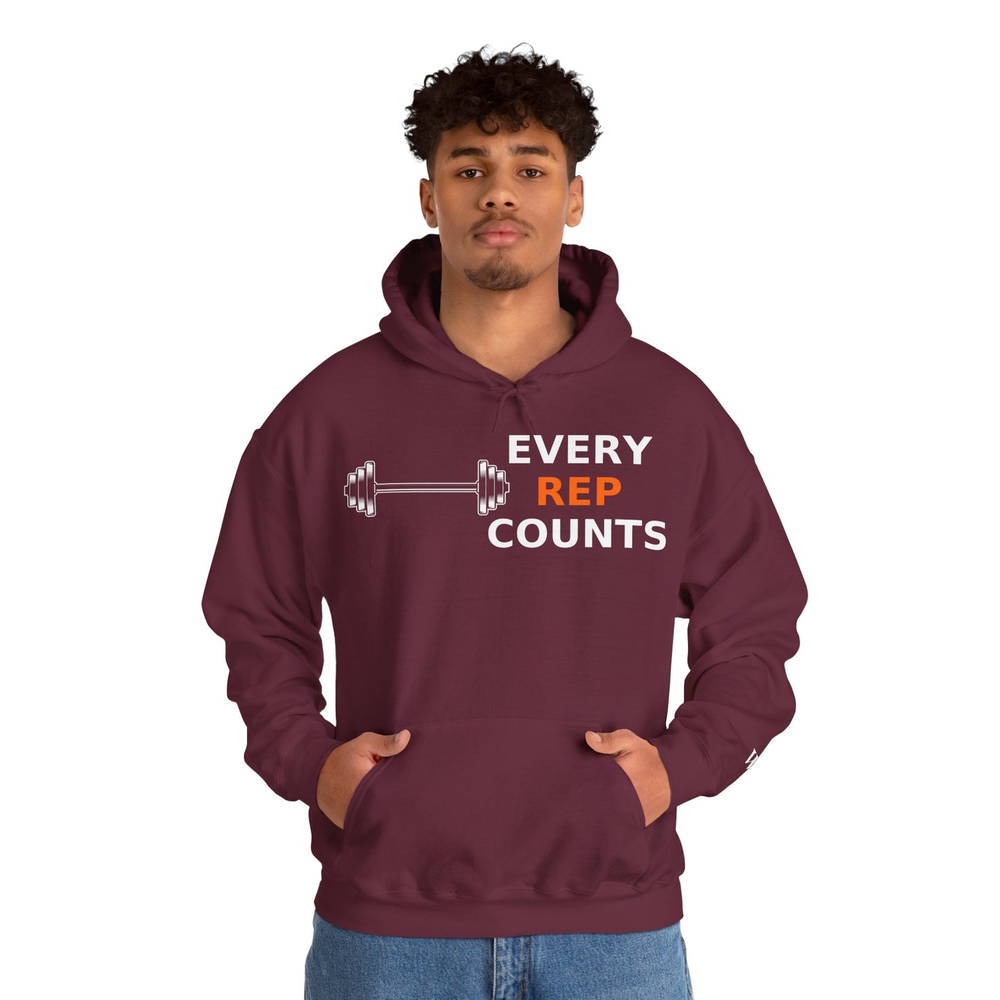 Every Rep Counts Hoodie – Motivational Gym Streetwear