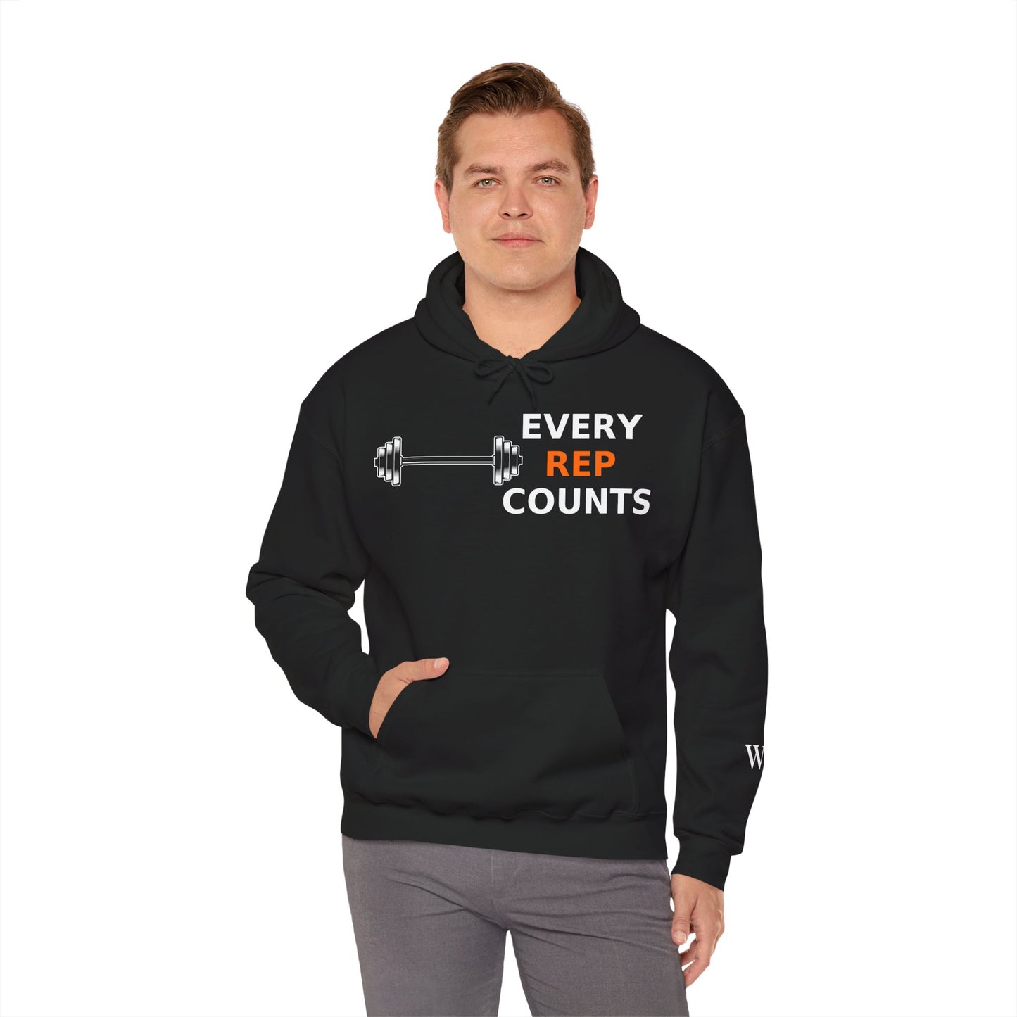 Every Rep Counts Hoodie – Motivational Gym Streetwear
