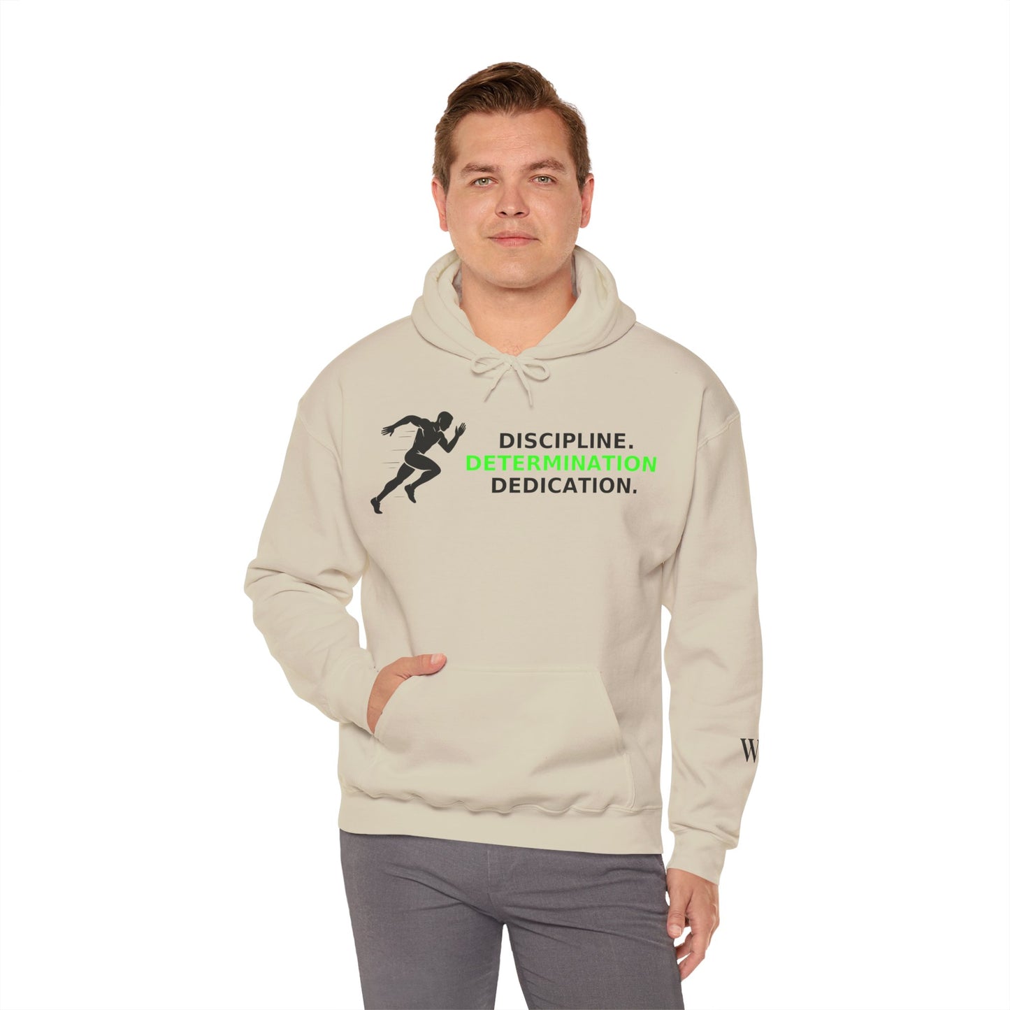 Discipline Determination Dedication Hoodie – Motivational Gym Streetwear