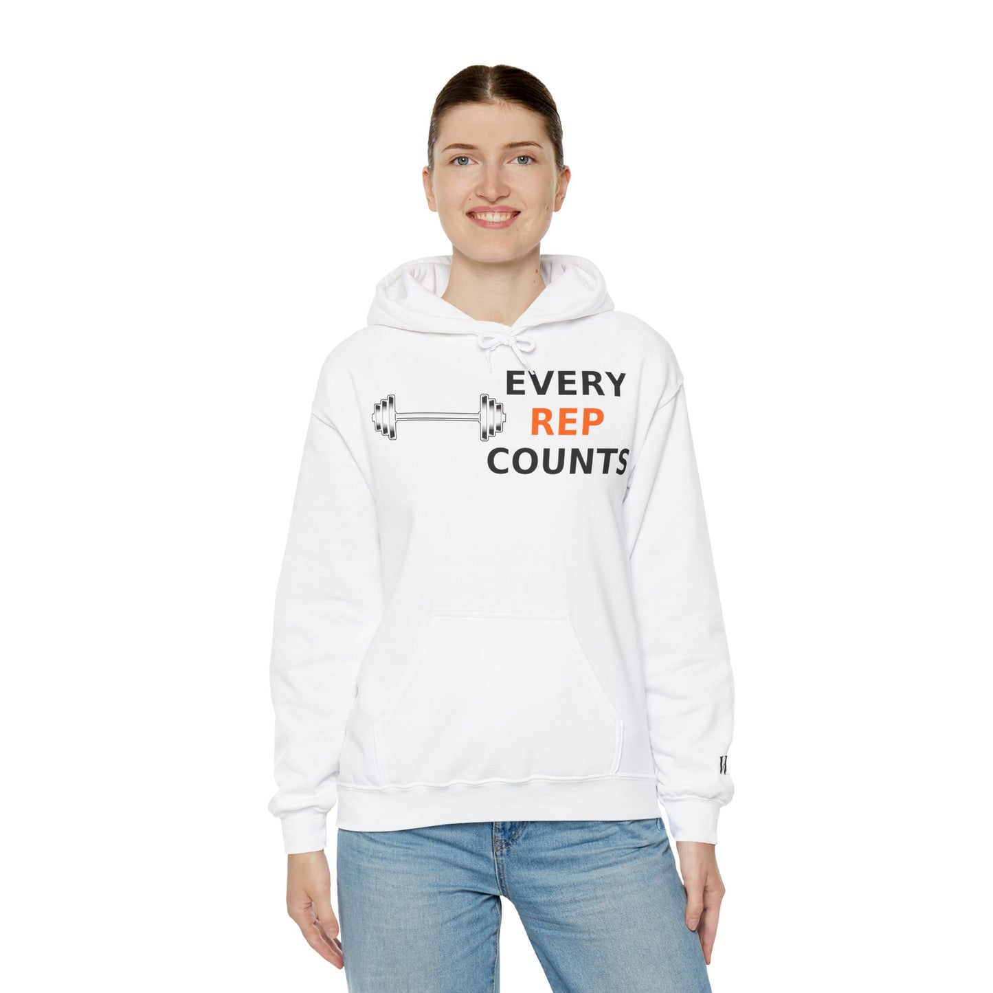 Every Rep Counts Hoodie – Motivational Gym Streetwear