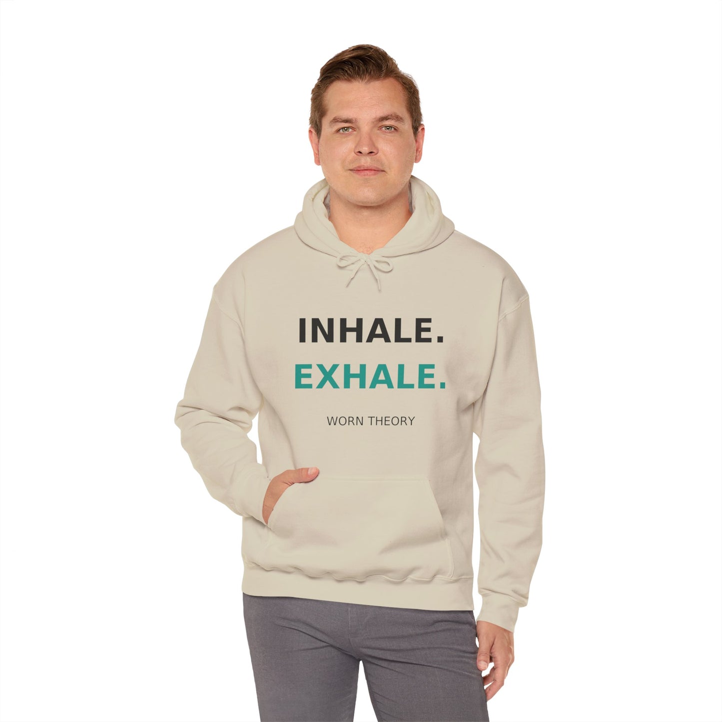 INHALE EXHALE Hoodie – Mindfulness Streetwear for Calm and Balance
