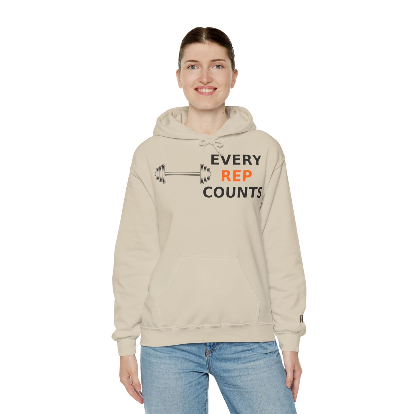 Every Rep Counts Hoodie – Motivational Gym Streetwear
