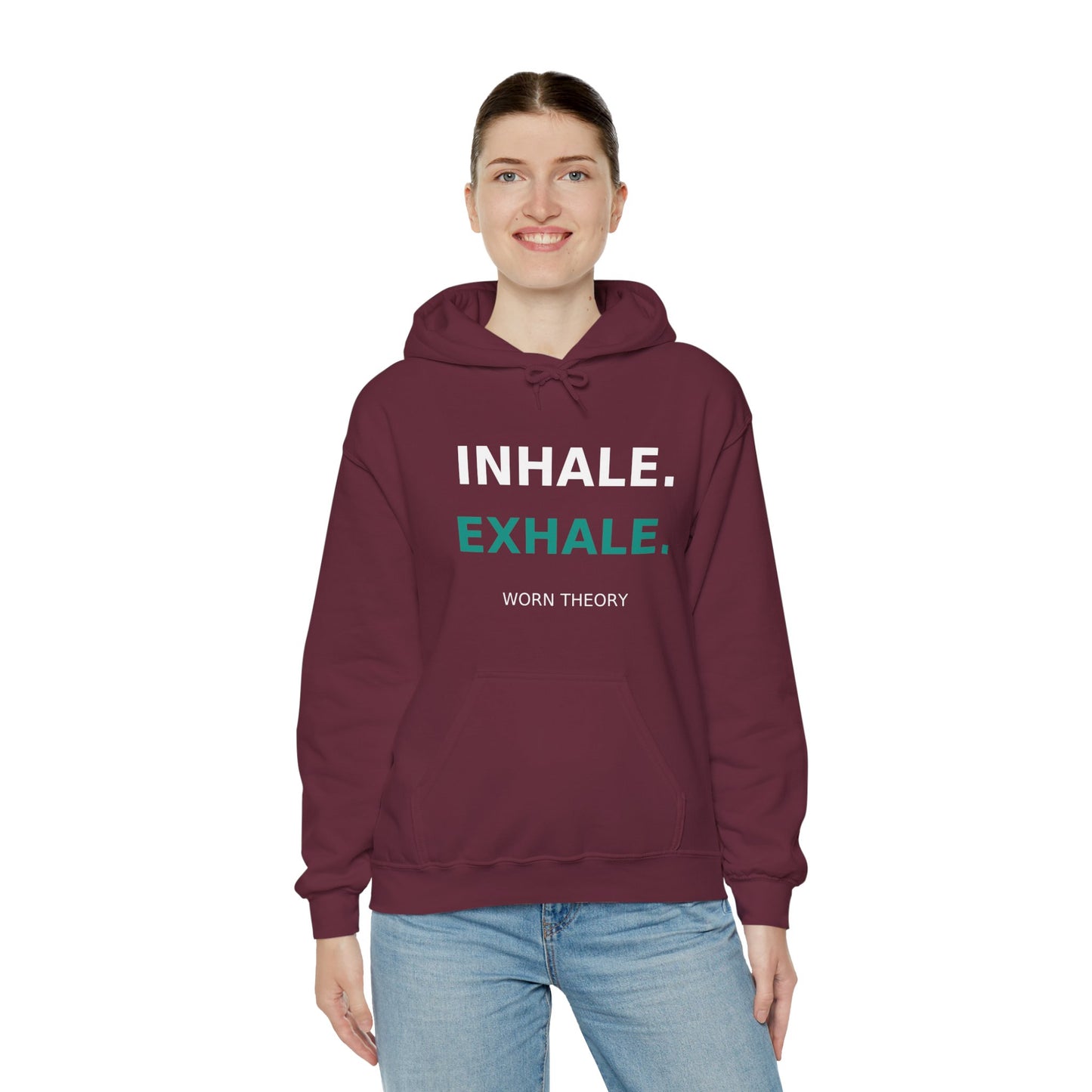 INHALE EXHALE Hoodie – Mindfulness Streetwear for Calm and Balance