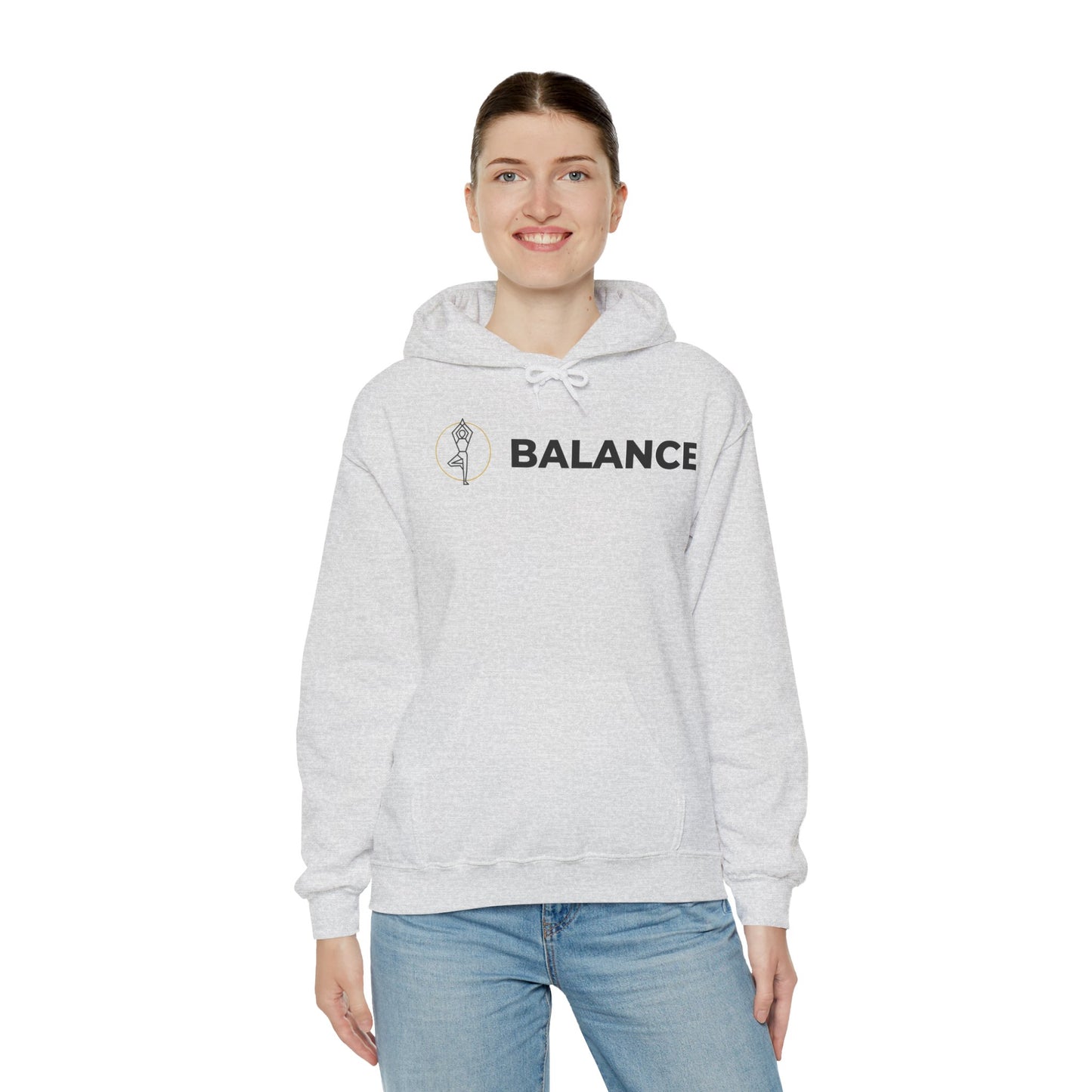 Vrksasana Balance Hoodie – Yoga-Inspired Mindfulness Streetwear