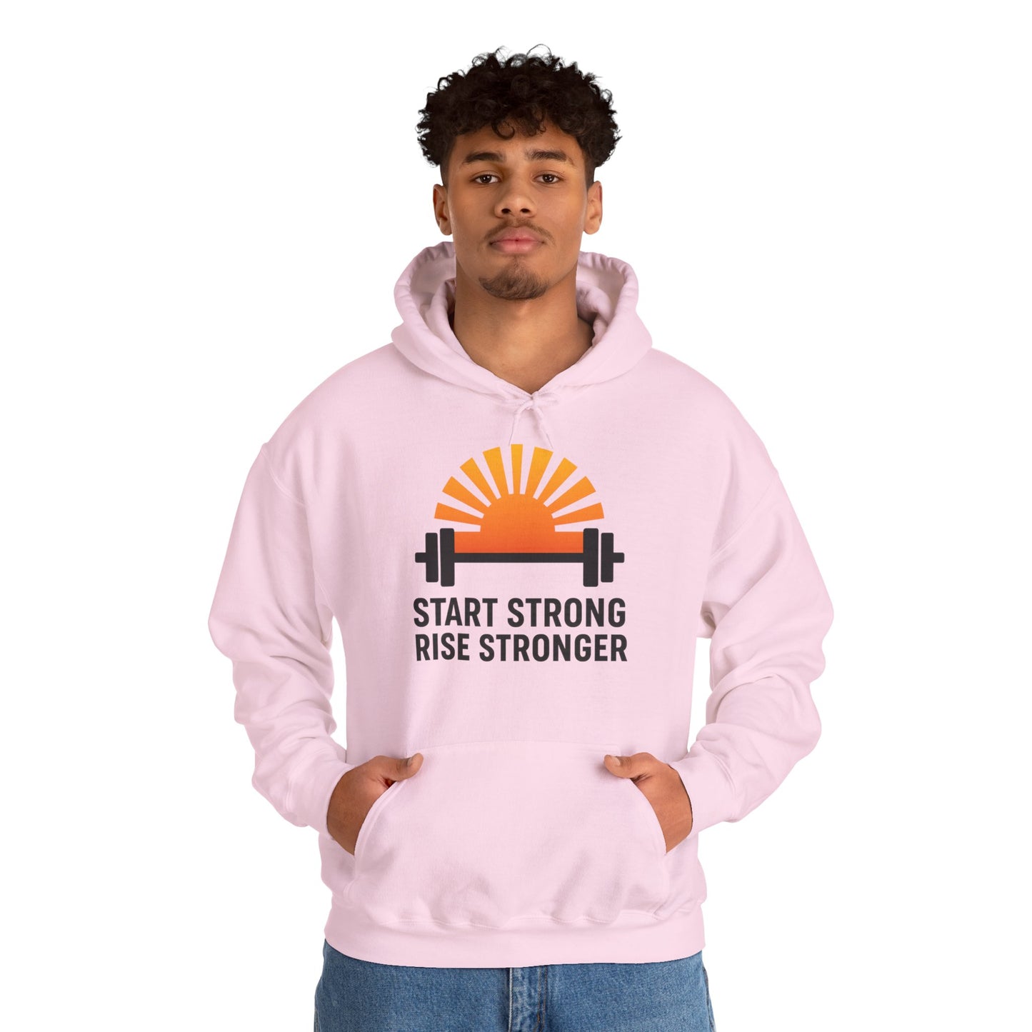 Stay Strong Rise Stronger Hoodie – Motivational Gym Streetwear