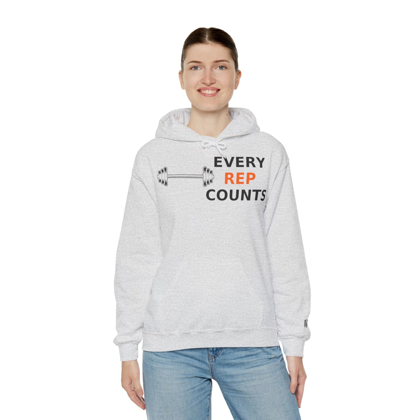 Every Rep Counts Hoodie – Motivational Gym Streetwear