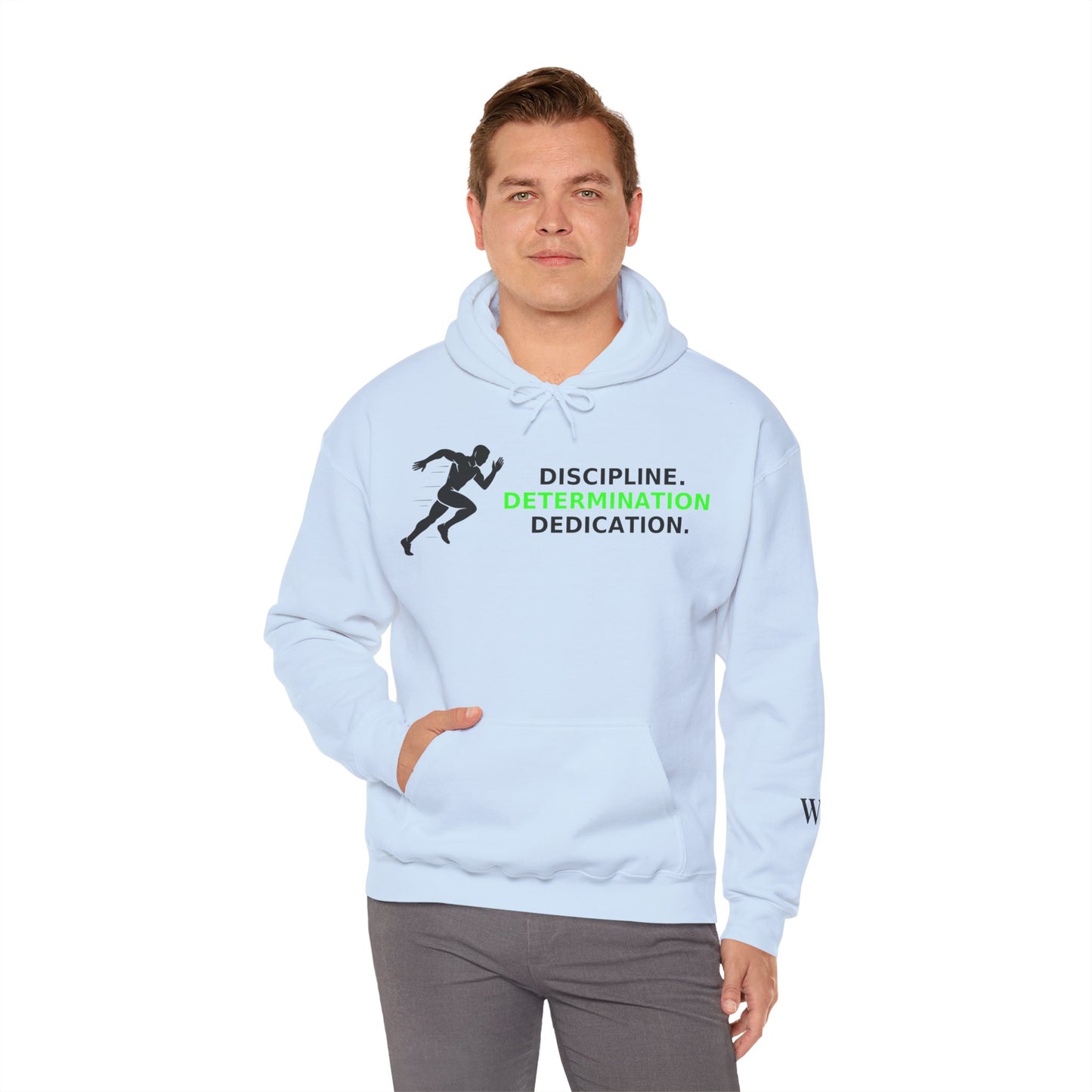 Discipline Determination Dedication Hoodie – Motivational Gym Streetwear