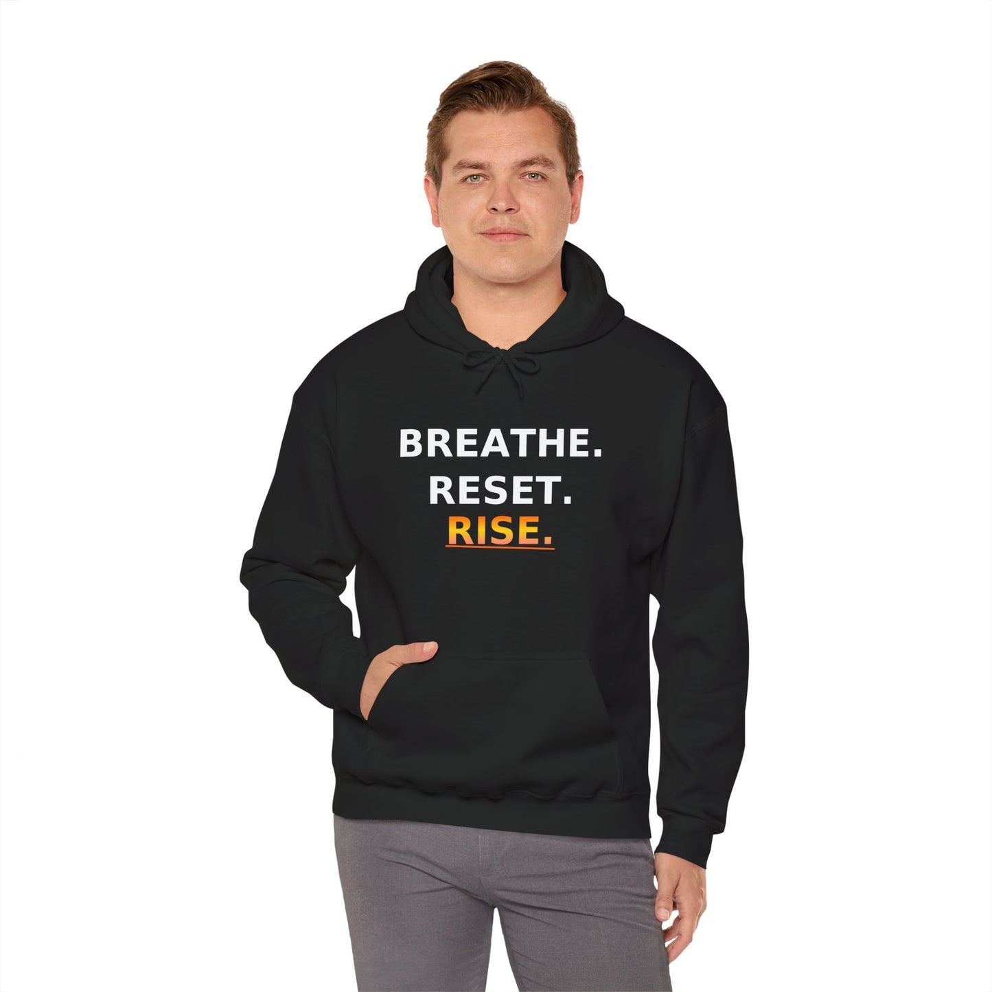 Breathe Reset Rise Hoodie – Mindfulness Streetwear for Balance & Growth