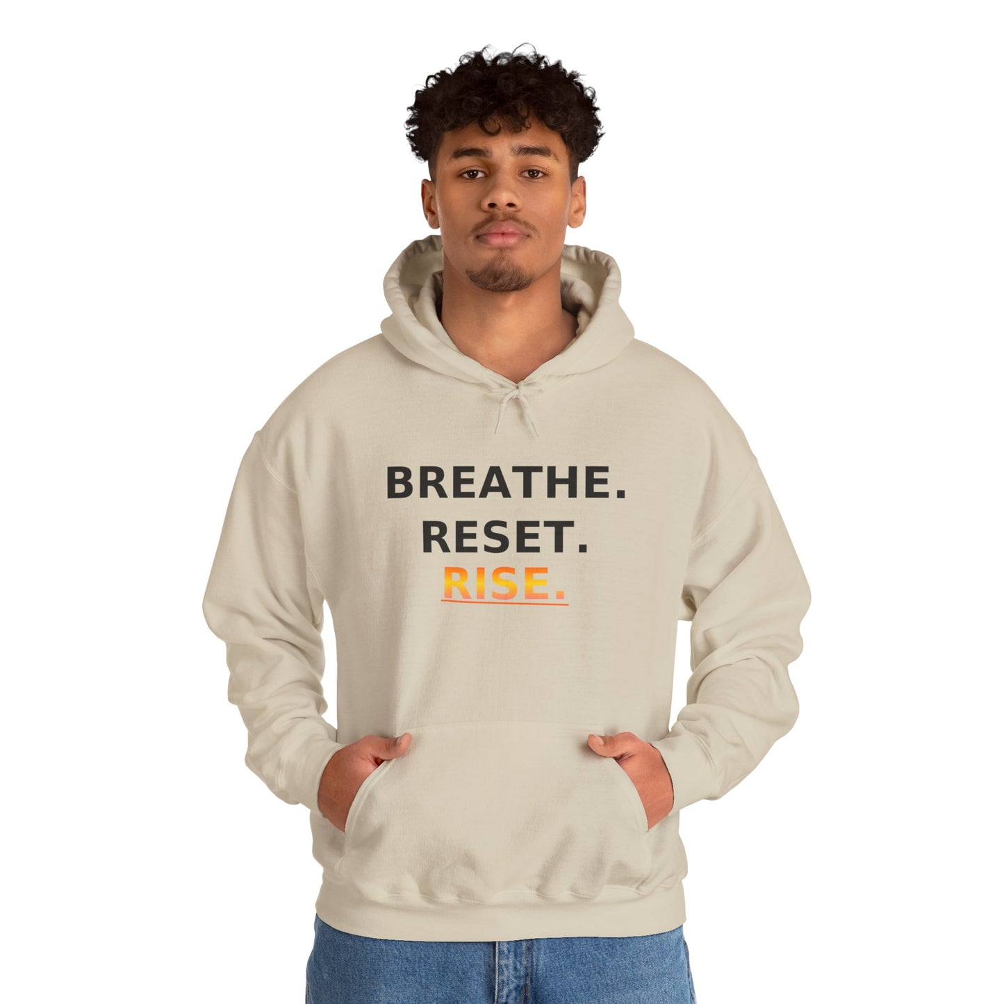 Breathe Reset Rise Hoodie – Mindfulness Streetwear for Balance & Growth