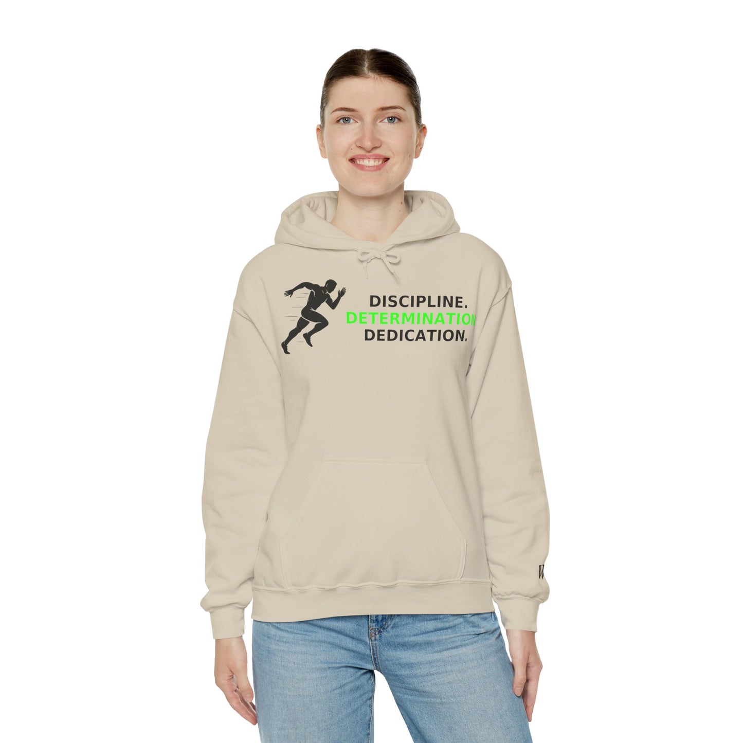 Discipline Determination Dedication Hoodie – Motivational Gym Streetwear