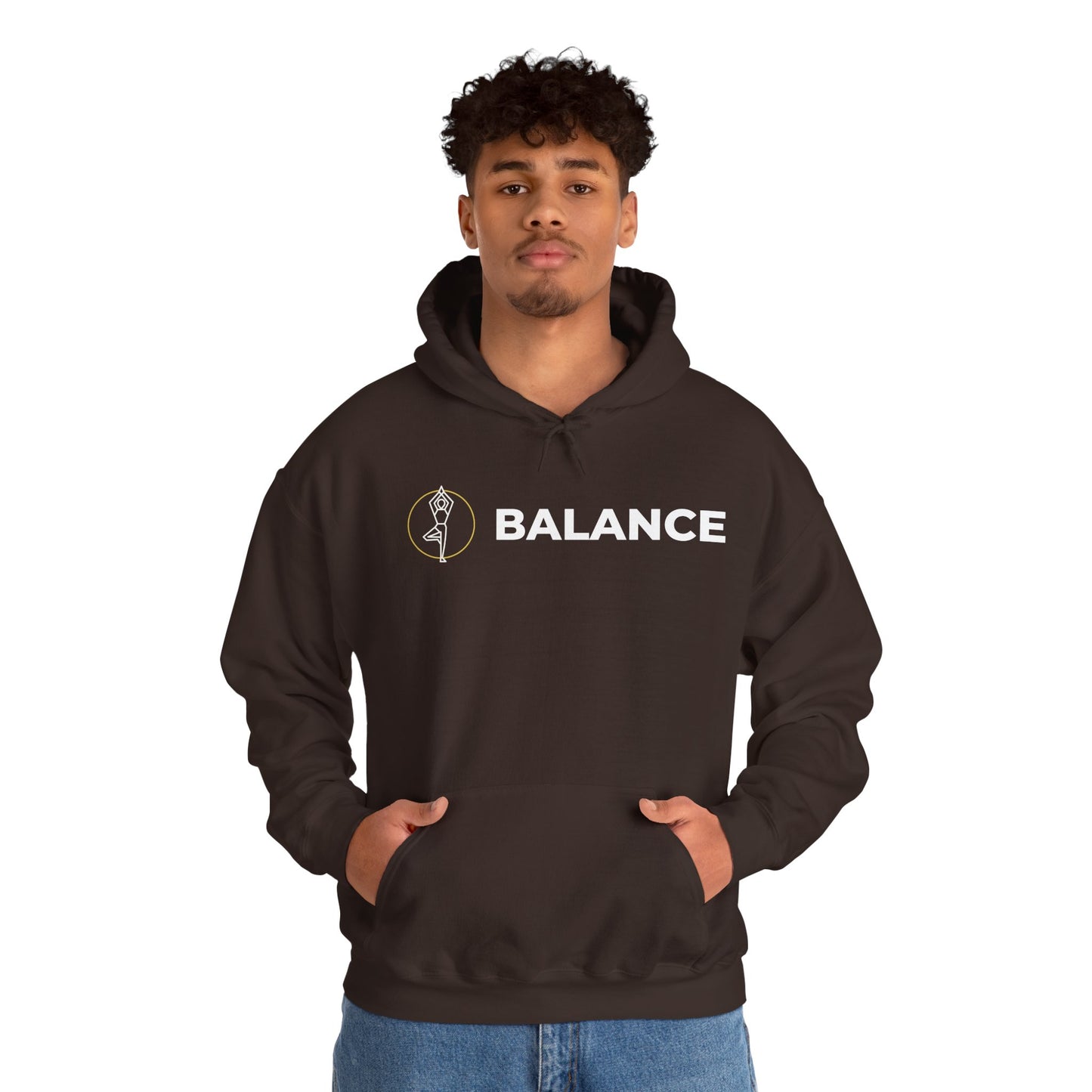 Vrksasana Balance Hoodie – Yoga-Inspired Mindfulness Streetwear