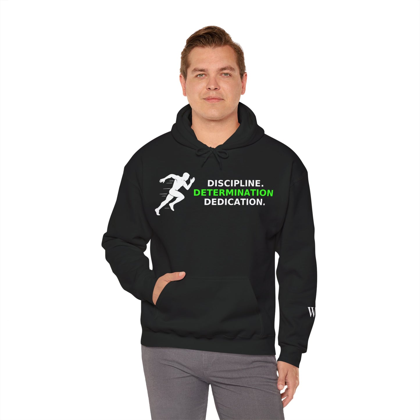 Discipline Determination Dedication Hoodie – Motivational Gym Streetwear
