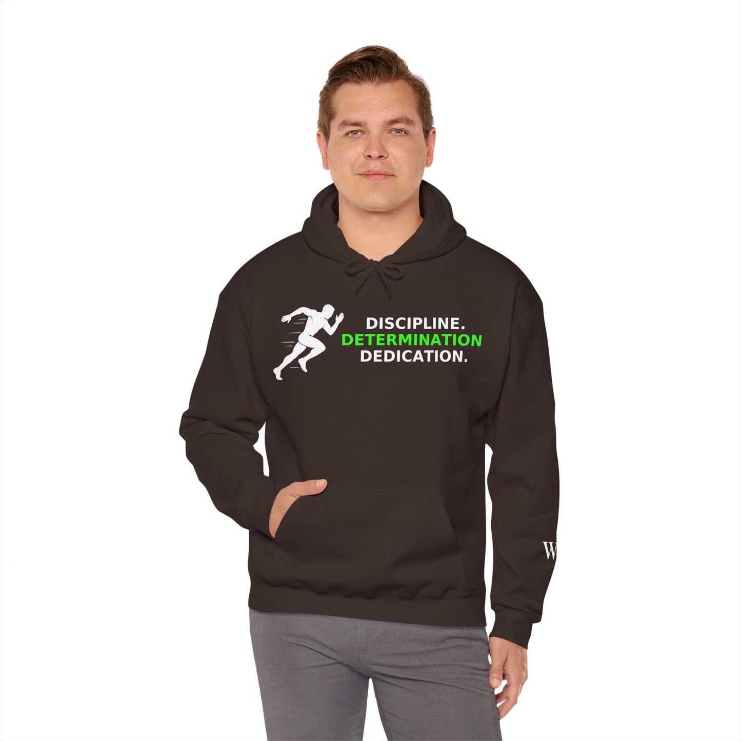 Discipline Determination Dedication Hoodie – Motivational Gym Streetwear