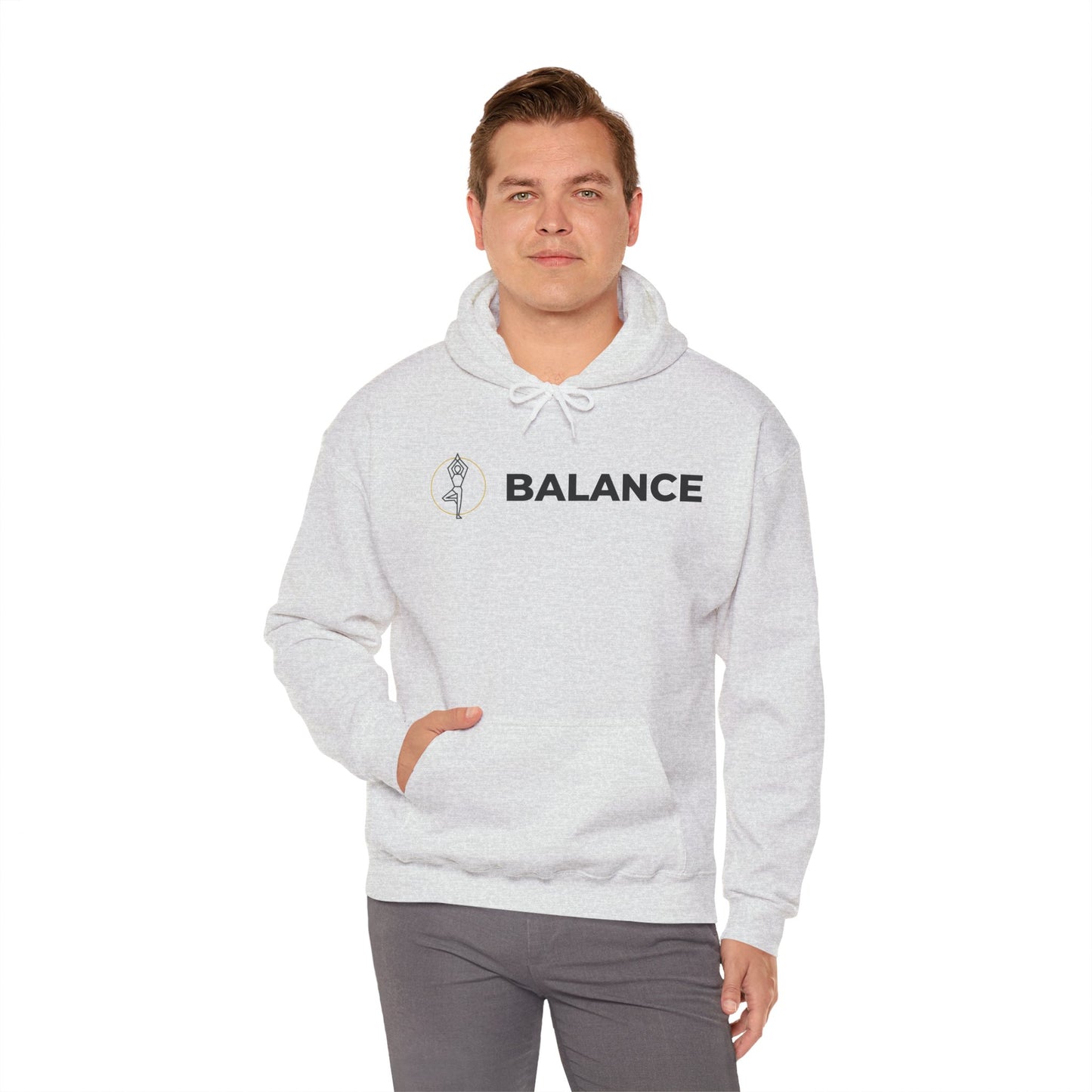 Vrksasana Balance Hoodie – Yoga-Inspired Mindfulness Streetwear