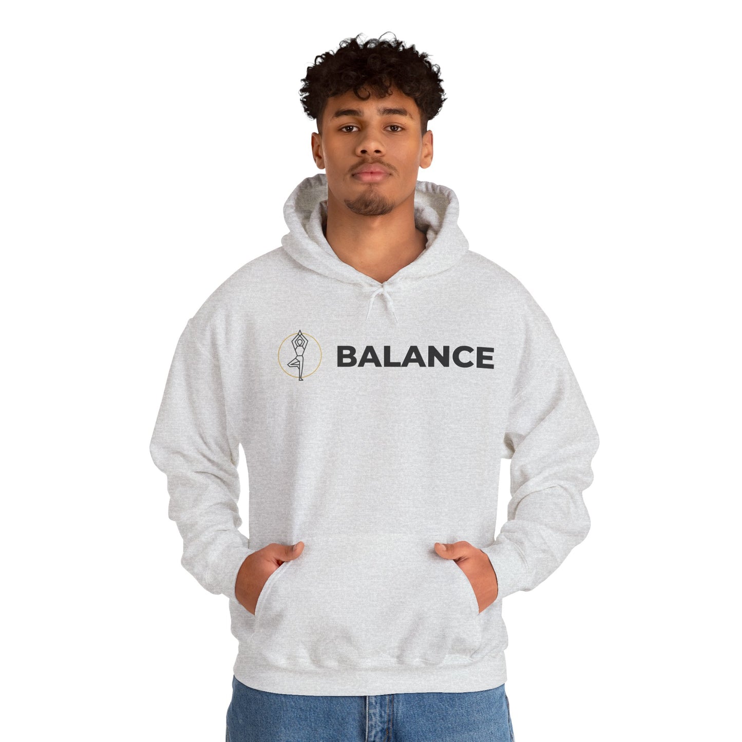 Vrksasana Balance Hoodie – Yoga-Inspired Mindfulness Streetwear