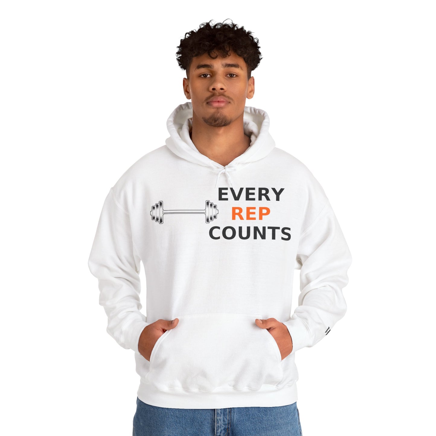 Every Rep Counts Hoodie – Motivational Gym Streetwear