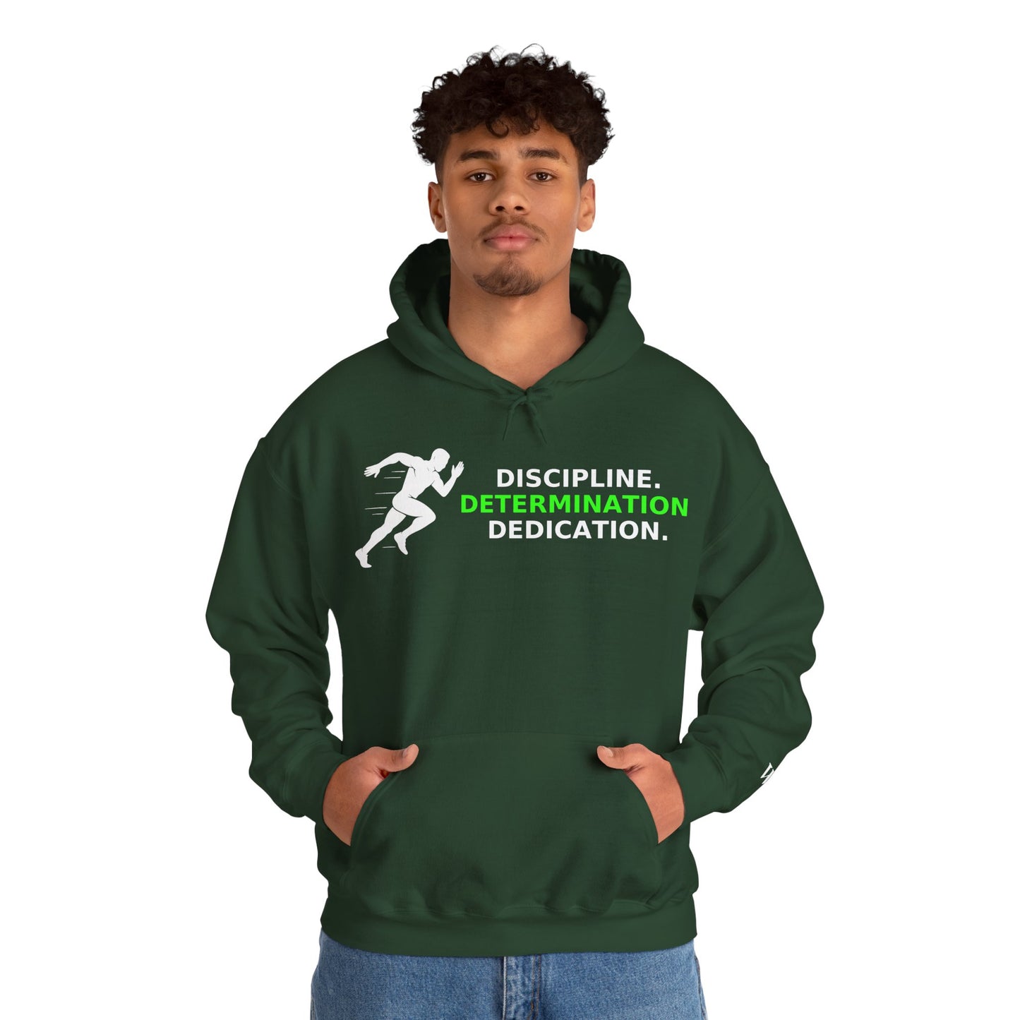 Discipline Determination Dedication Hoodie – Motivational Gym Streetwear