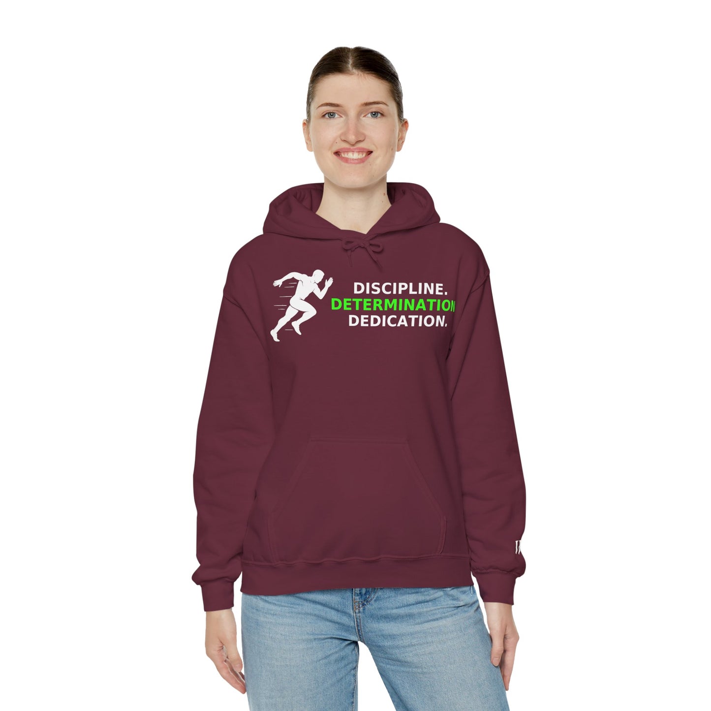 Discipline Determination Dedication Hoodie – Motivational Gym Streetwear