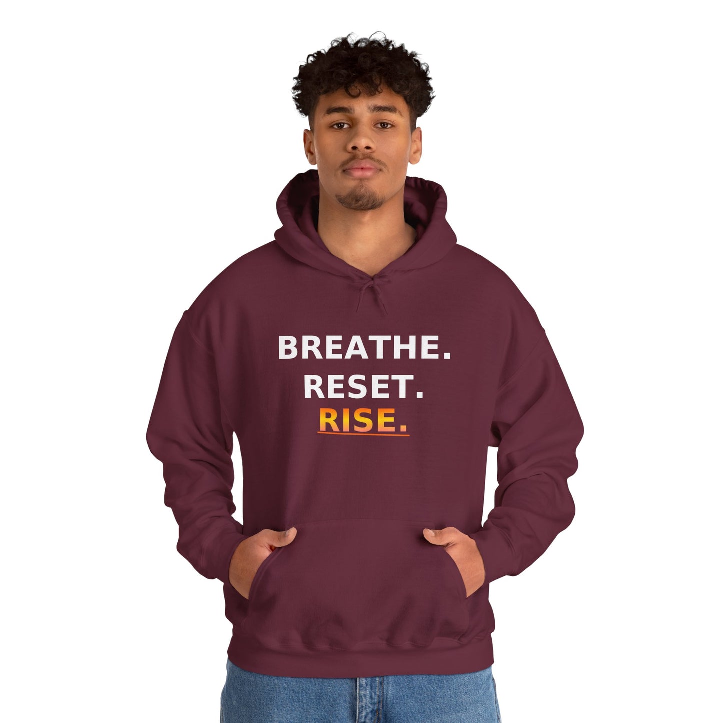 Breathe Reset Rise Hoodie – Mindfulness Streetwear for Balance & Growth