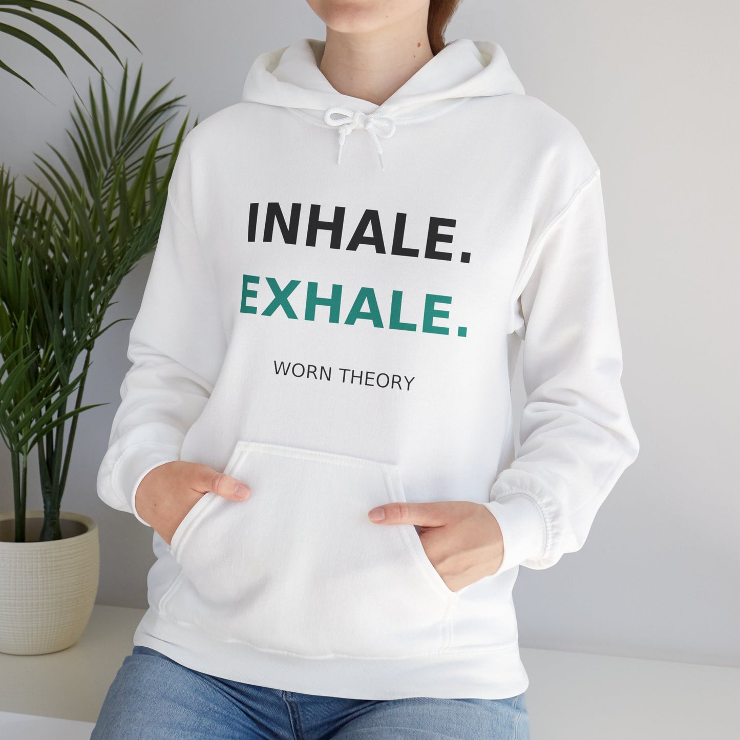 INHALE EXHALE Hoodie – Mindfulness Streetwear for Calm and Balance