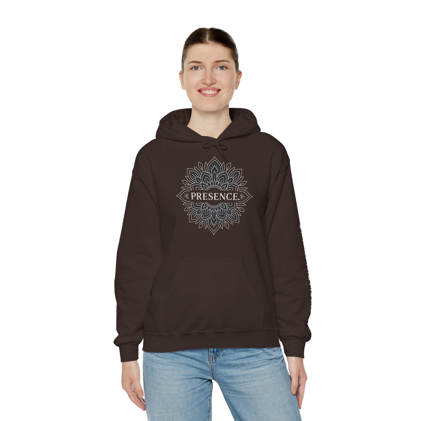 Presence Hoodie – Mindfulness Mandala Streetwear