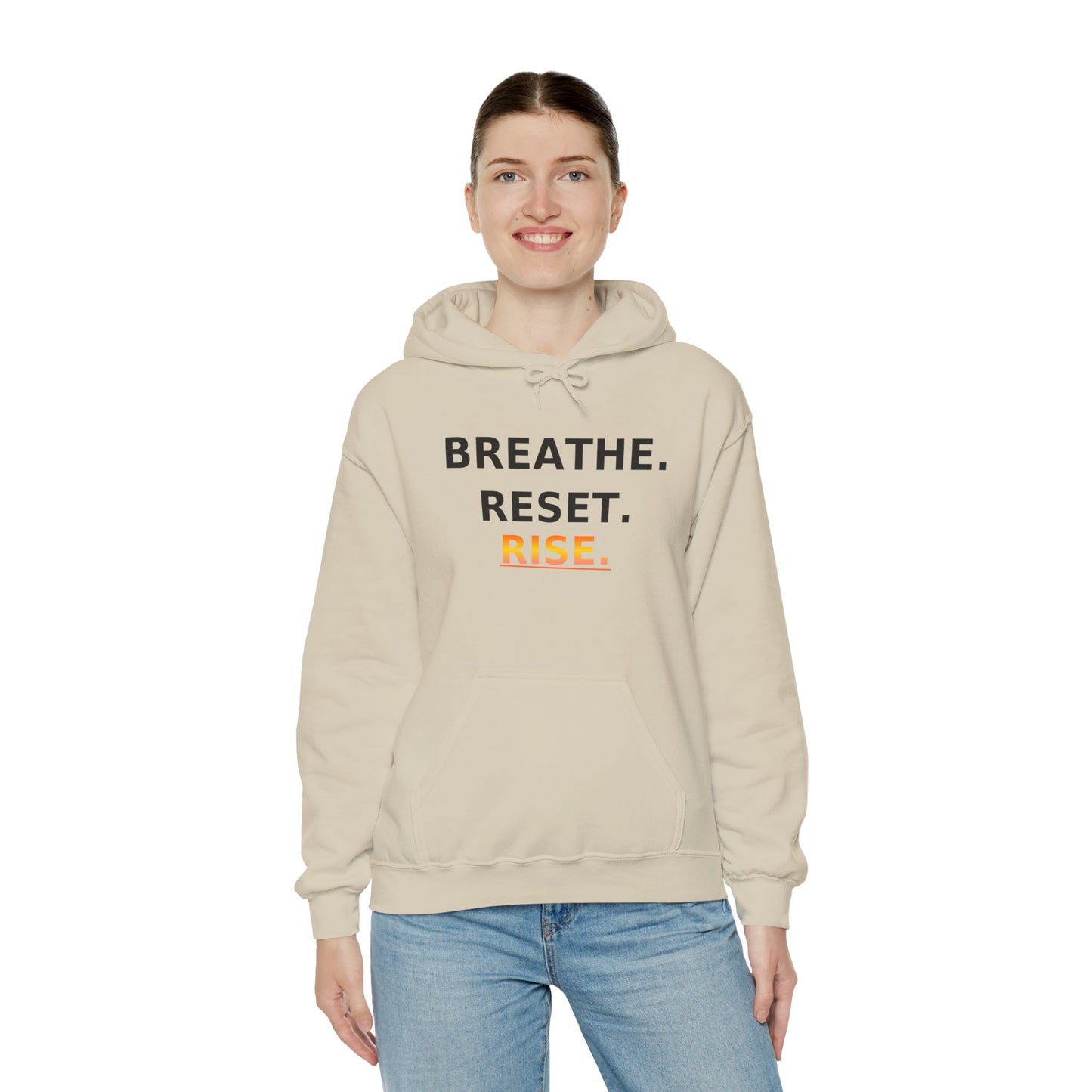 Breathe Reset Rise Hoodie – Mindfulness Streetwear for Balance & Growth