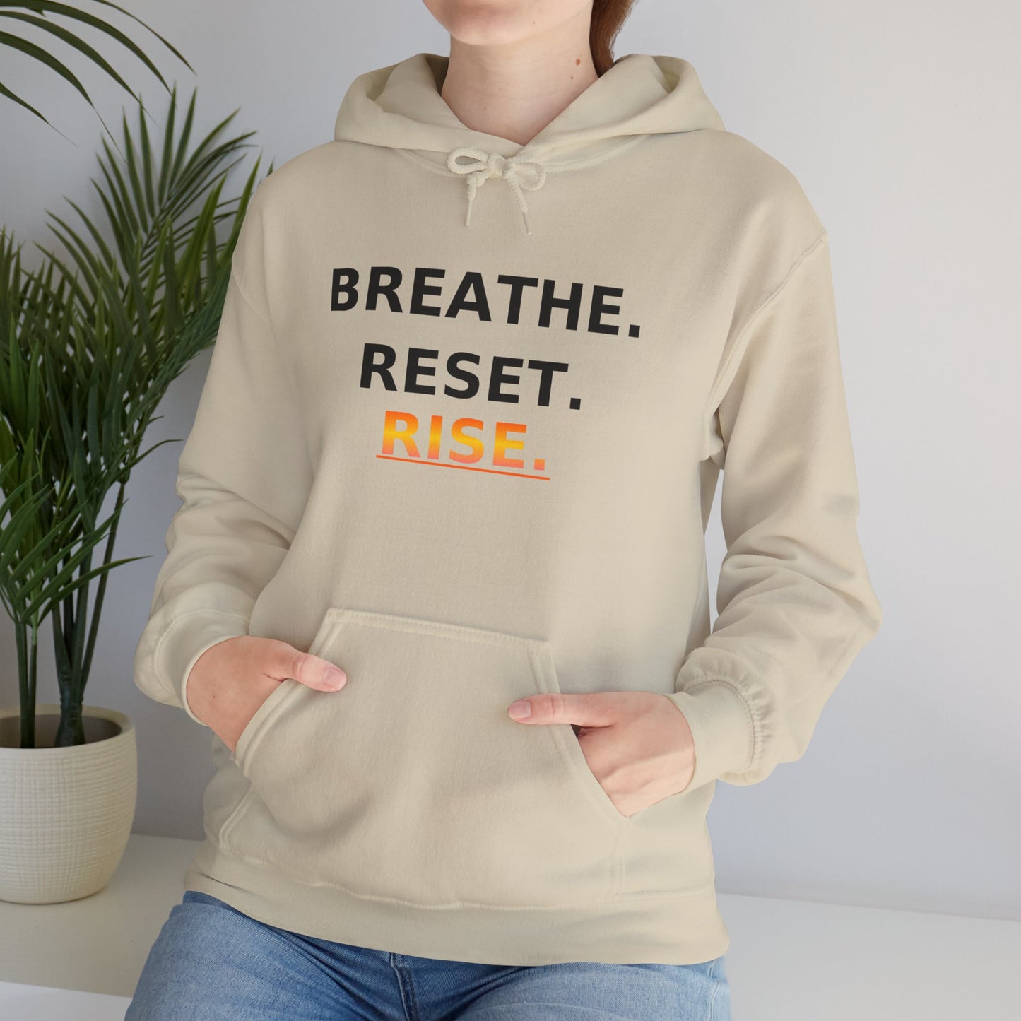 Breathe Reset Rise Hoodie – Mindfulness Streetwear for Balance & Growth