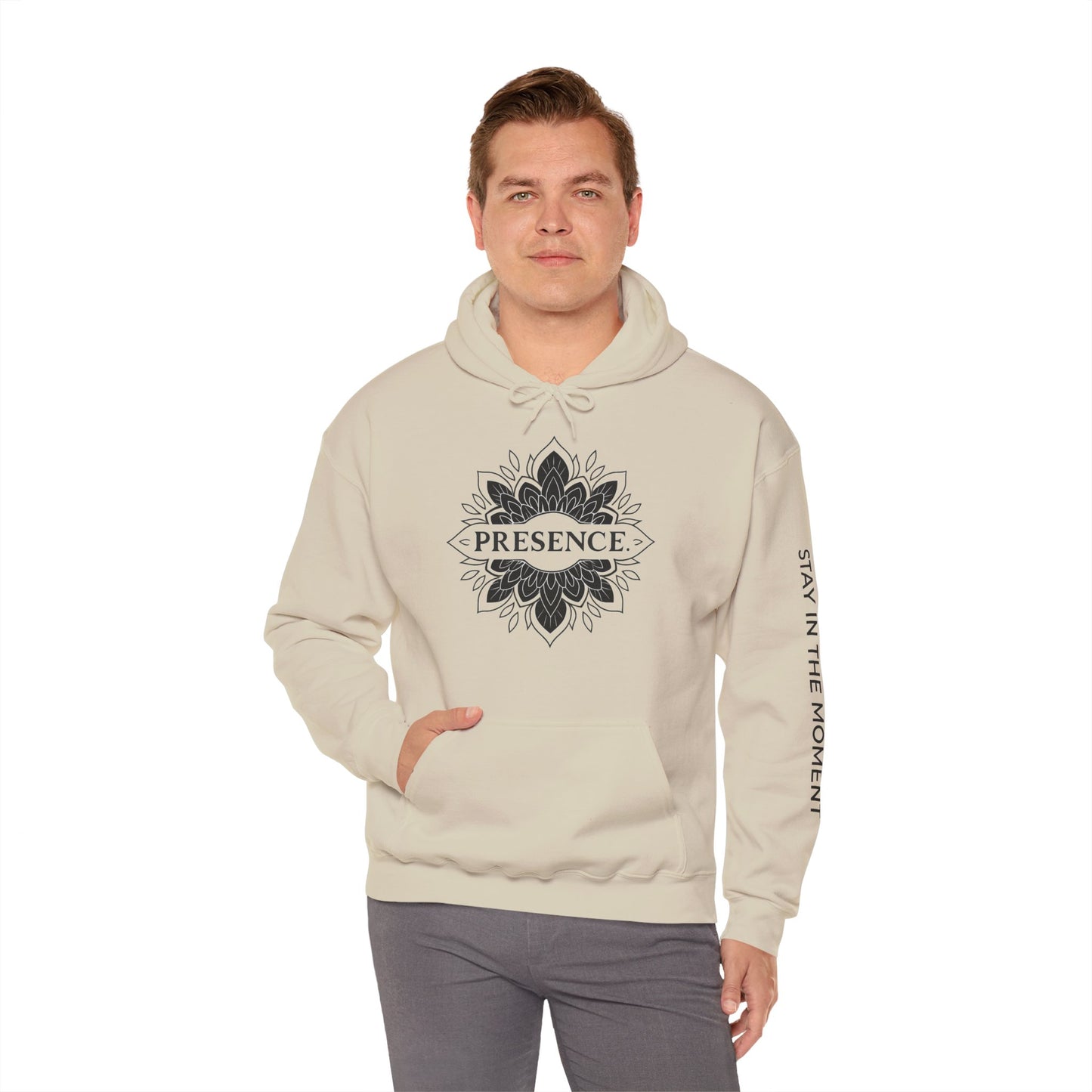 Presence Hoodie – Mindfulness Mandala Streetwear