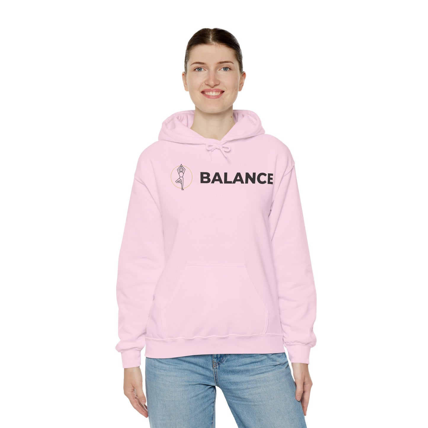 Vrksasana Balance Hoodie – Yoga-Inspired Mindfulness Streetwear