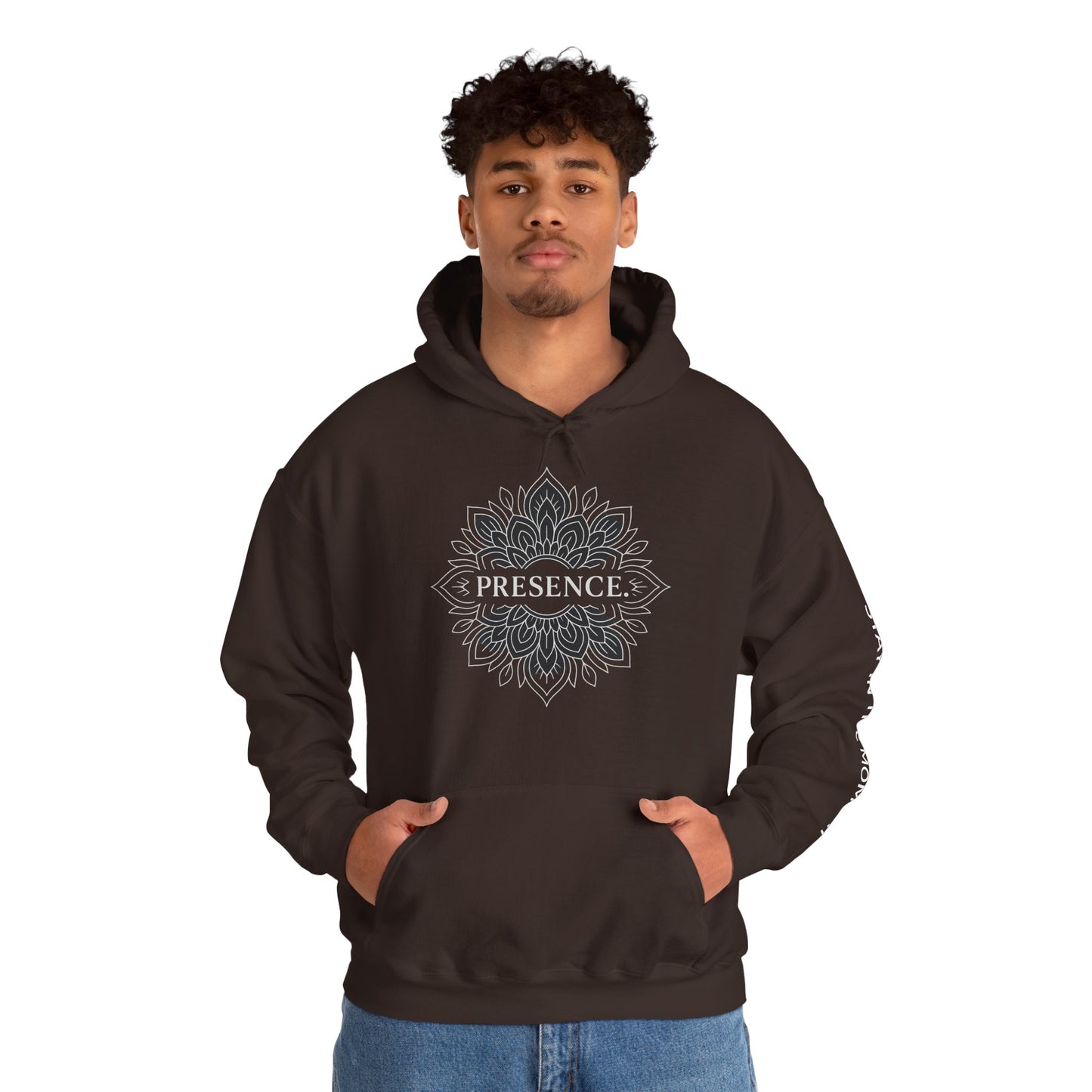Presence Hoodie – Mindfulness Mandala Streetwear