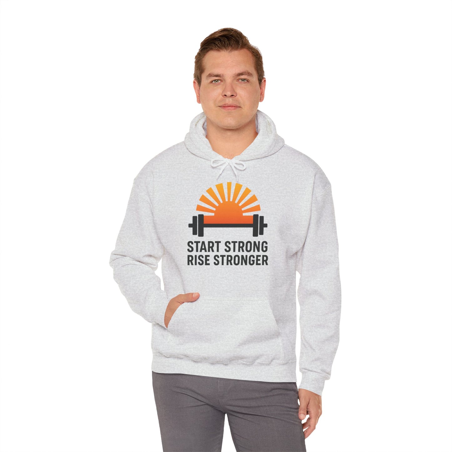 Stay Strong Rise Stronger Hoodie – Motivational Gym Streetwear