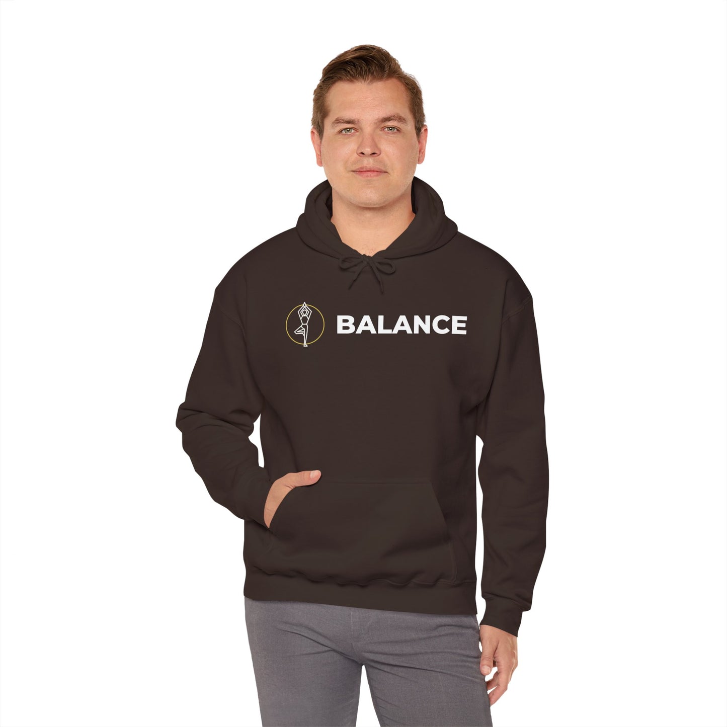 Vrksasana Balance Hoodie – Yoga-Inspired Mindfulness Streetwear