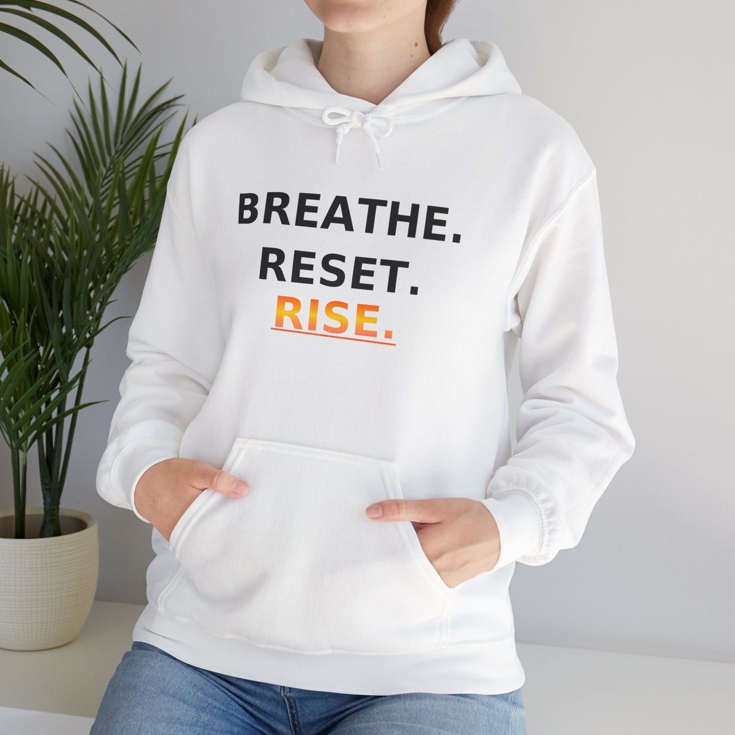 Breathe Reset Rise Hoodie – Mindfulness Streetwear for Balance & Growth