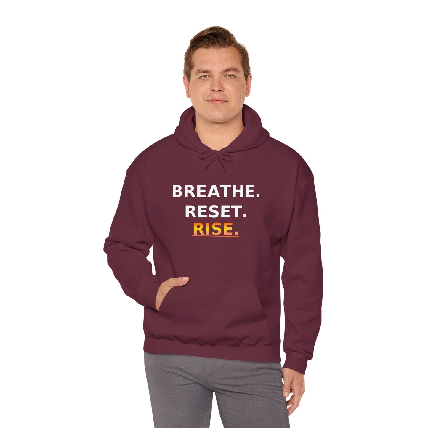 Breathe Reset Rise Hoodie – Mindfulness Streetwear for Balance & Growth
