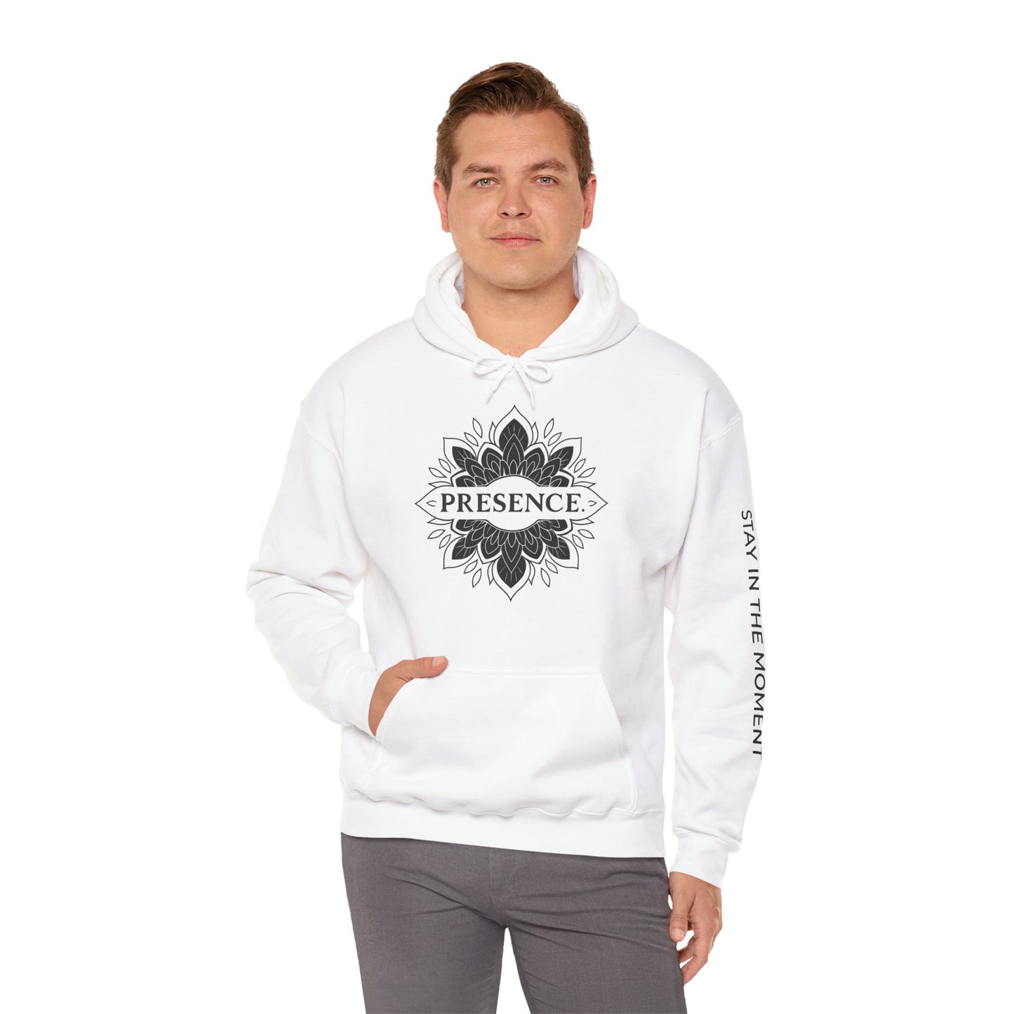 Presence Hoodie – Mindfulness Mandala Streetwear