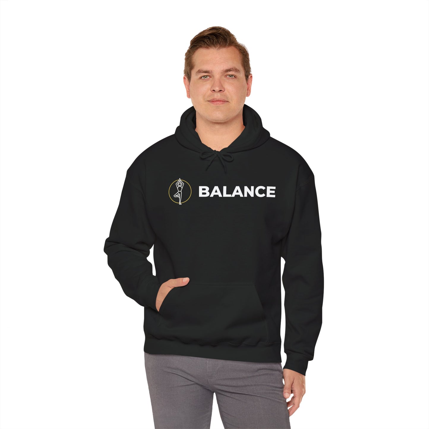 Vrksasana Balance Hoodie – Yoga-Inspired Mindfulness Streetwear