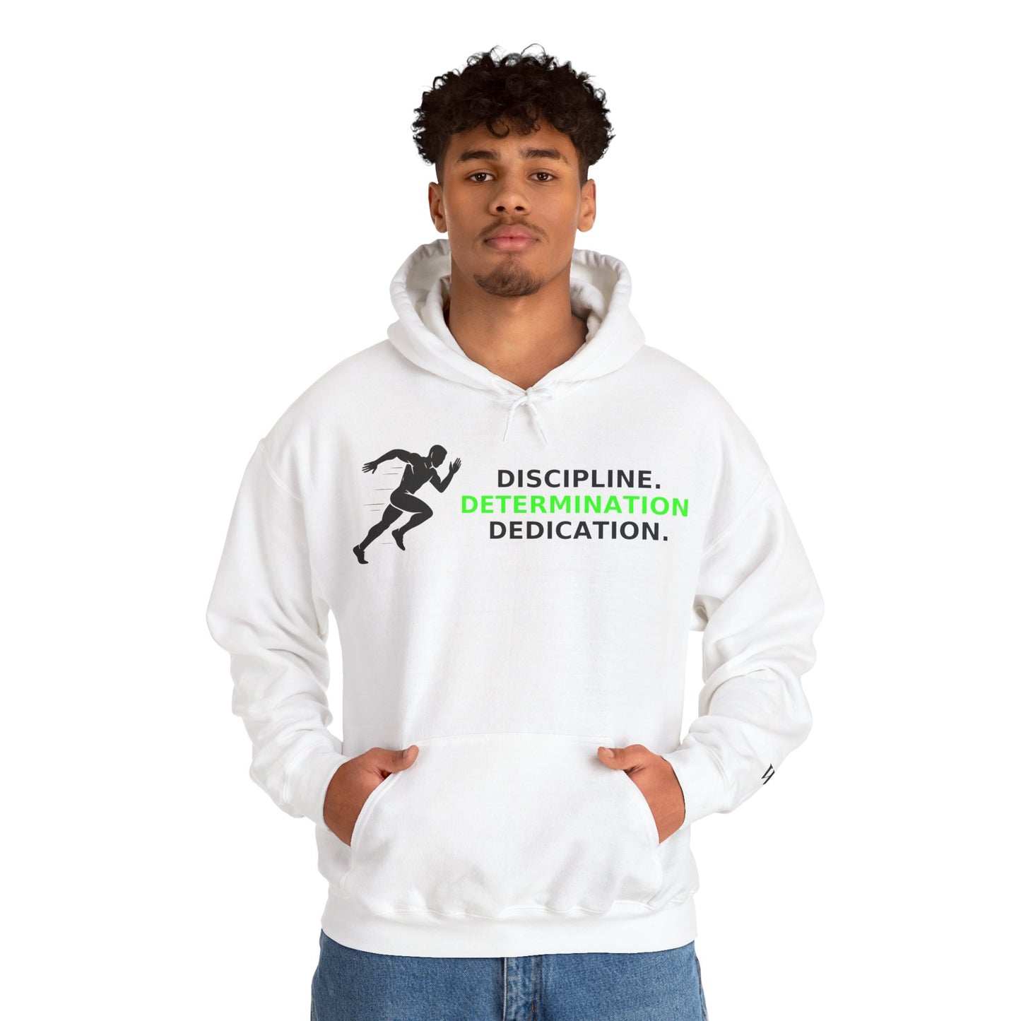 Discipline Determination Dedication Hoodie – Motivational Gym Streetwear