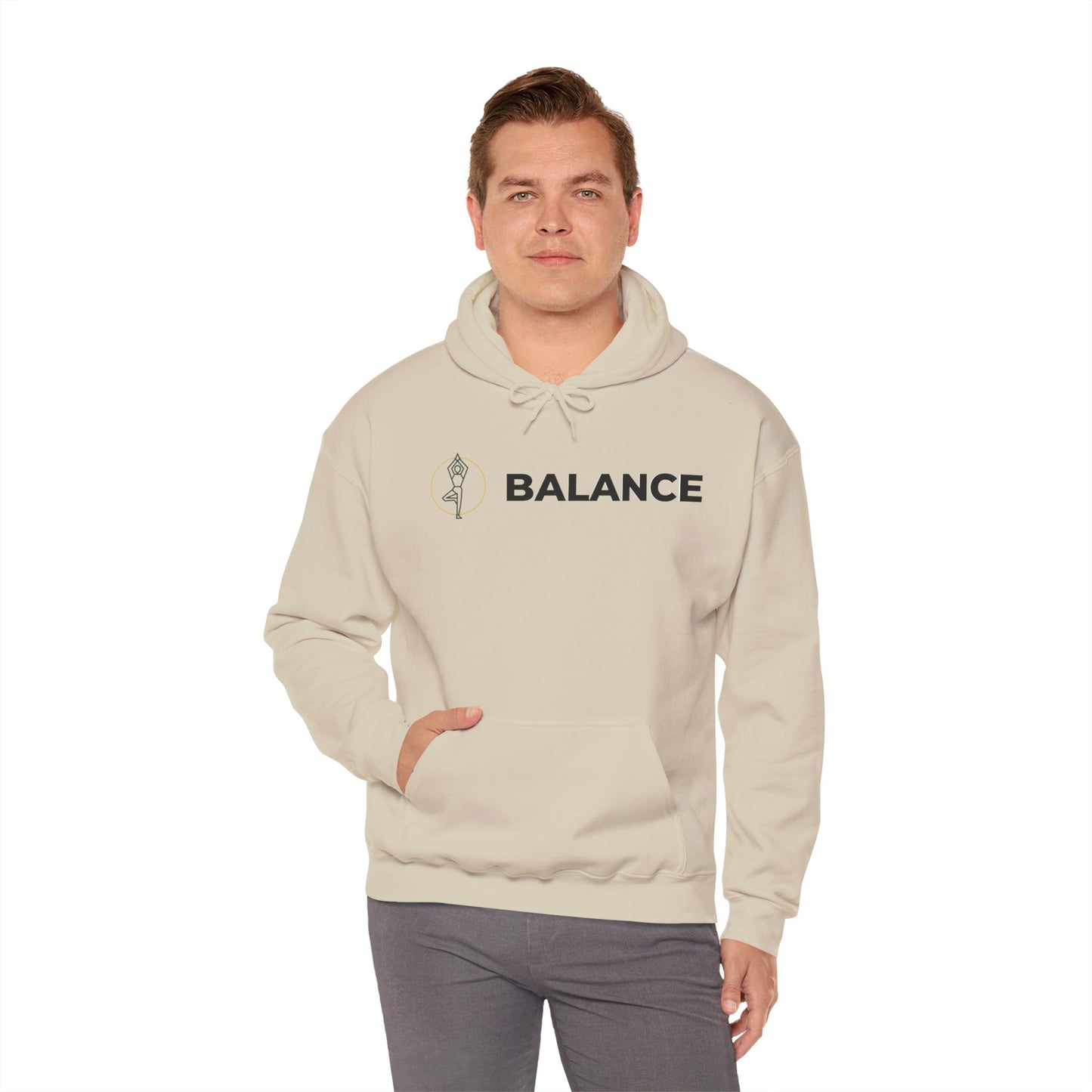 Vrksasana Balance Hoodie – Yoga-Inspired Mindfulness Streetwear