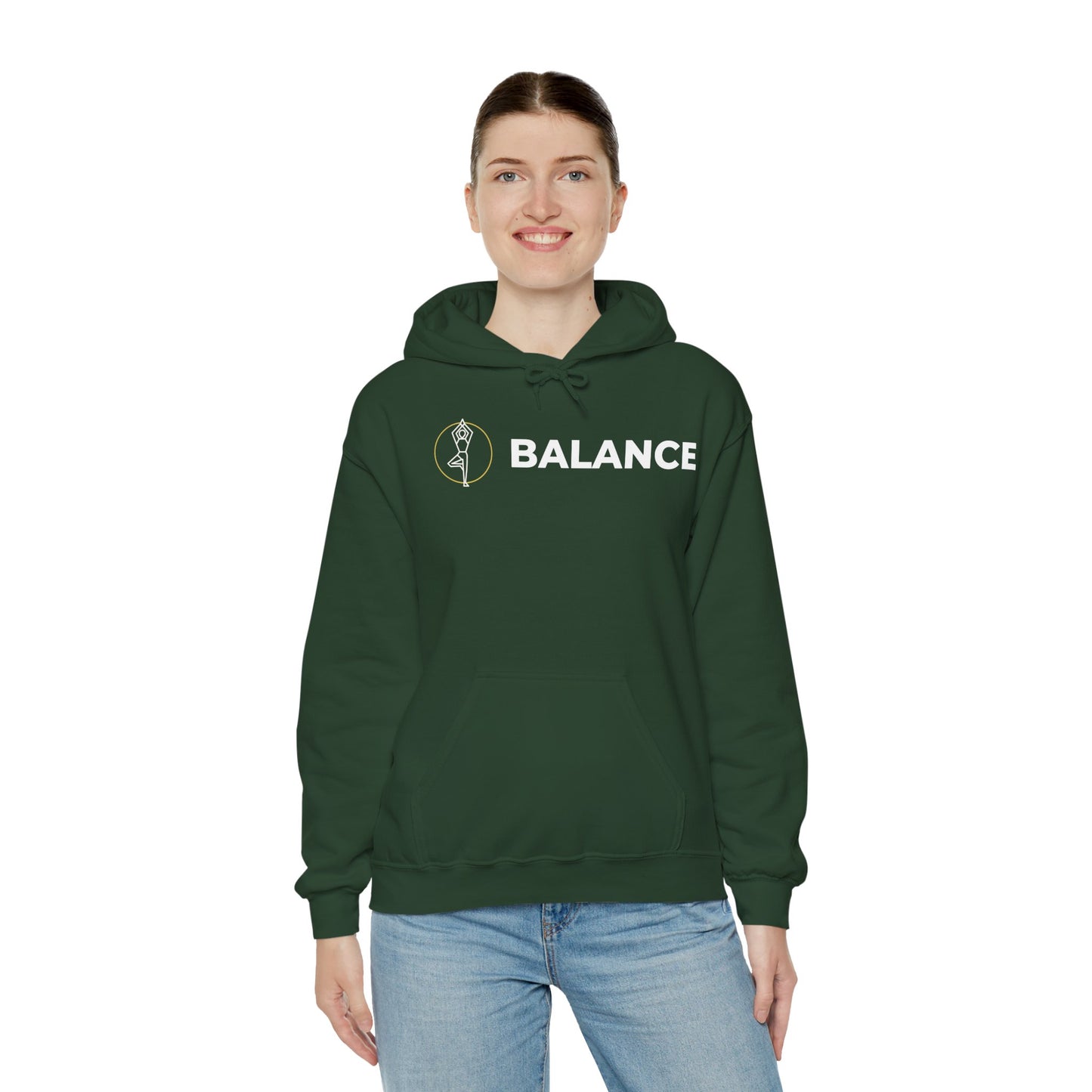 Vrksasana Balance Hoodie – Yoga-Inspired Mindfulness Streetwear