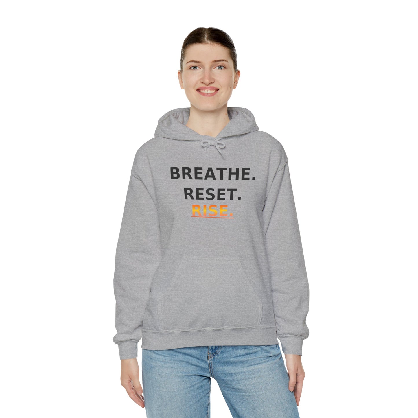 Breathe Reset Rise Hoodie – Mindfulness Streetwear for Balance & Growth