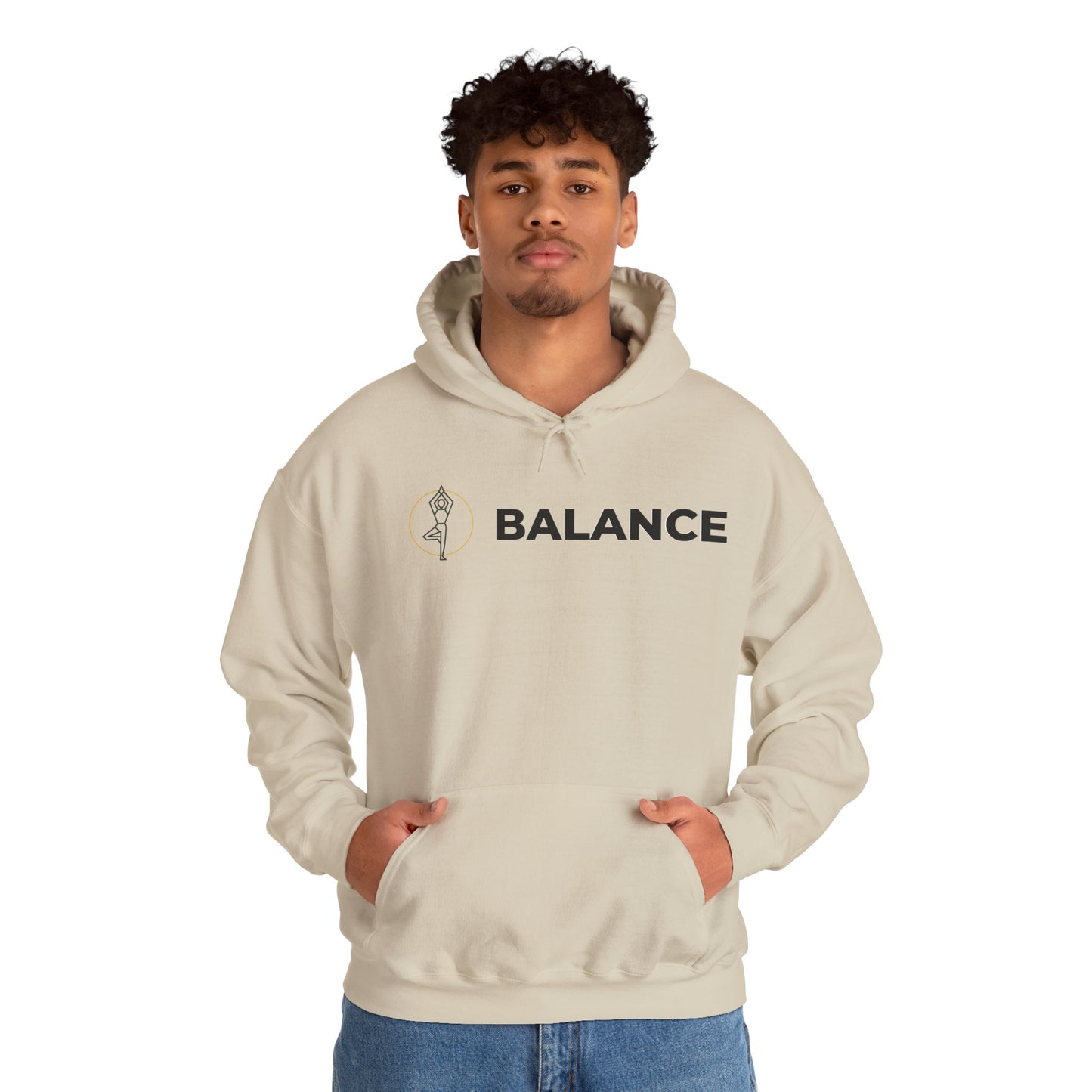 Vrksasana Balance Hoodie – Yoga-Inspired Mindfulness Streetwear