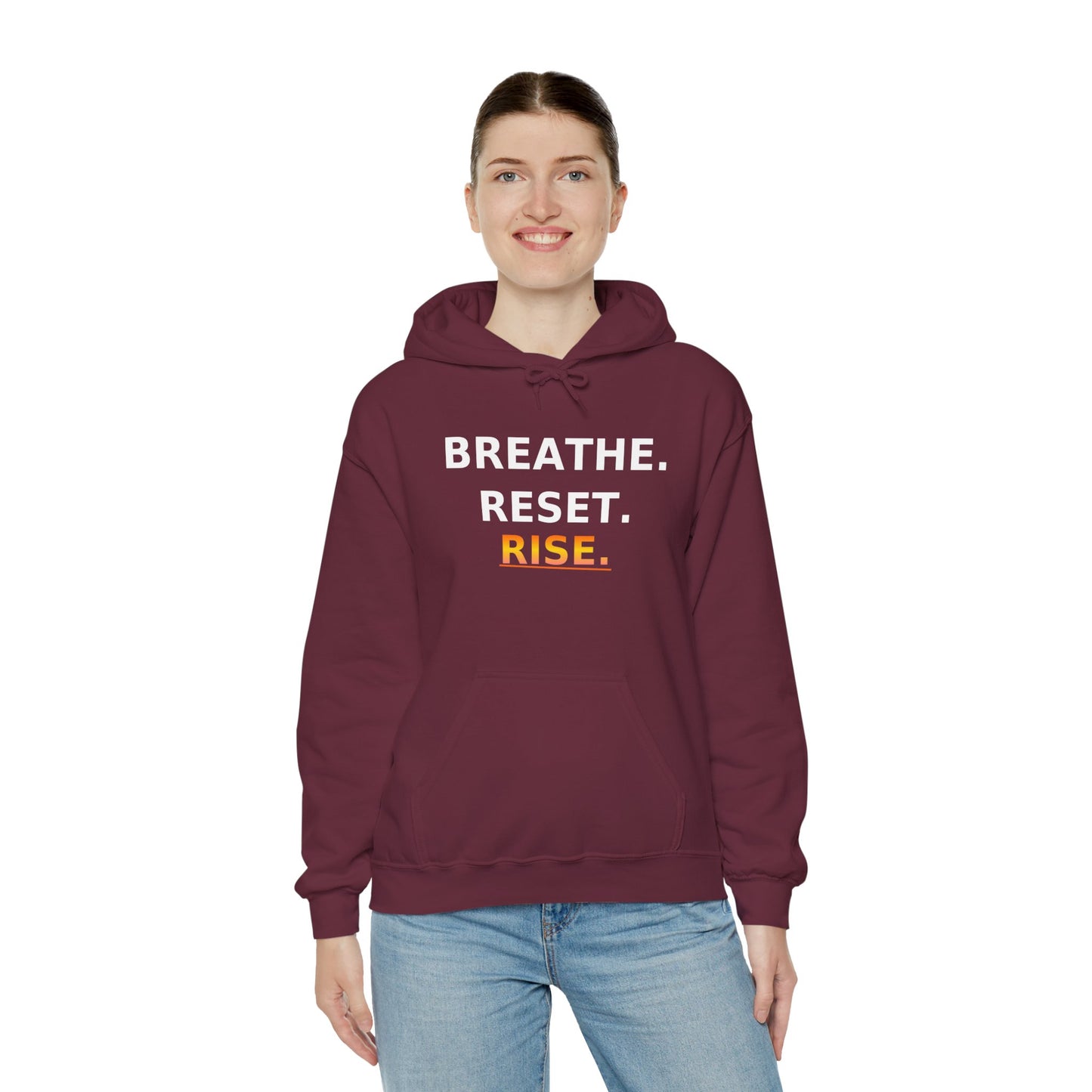 Breathe Reset Rise Hoodie – Mindfulness Streetwear for Balance & Growth