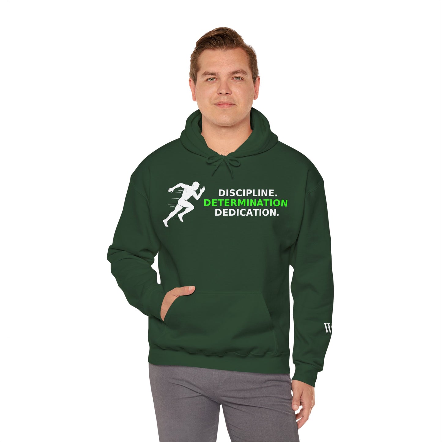 Discipline Determination Dedication Hoodie – Motivational Gym Streetwear