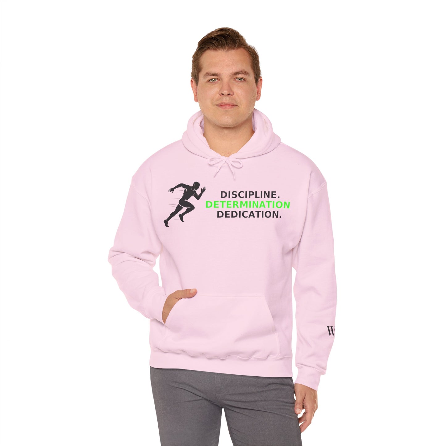 Discipline Determination Dedication Hoodie – Motivational Gym Streetwear